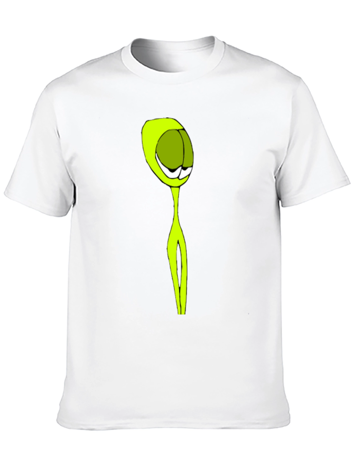 Abstract Alien Graphic Black T-Shirt
