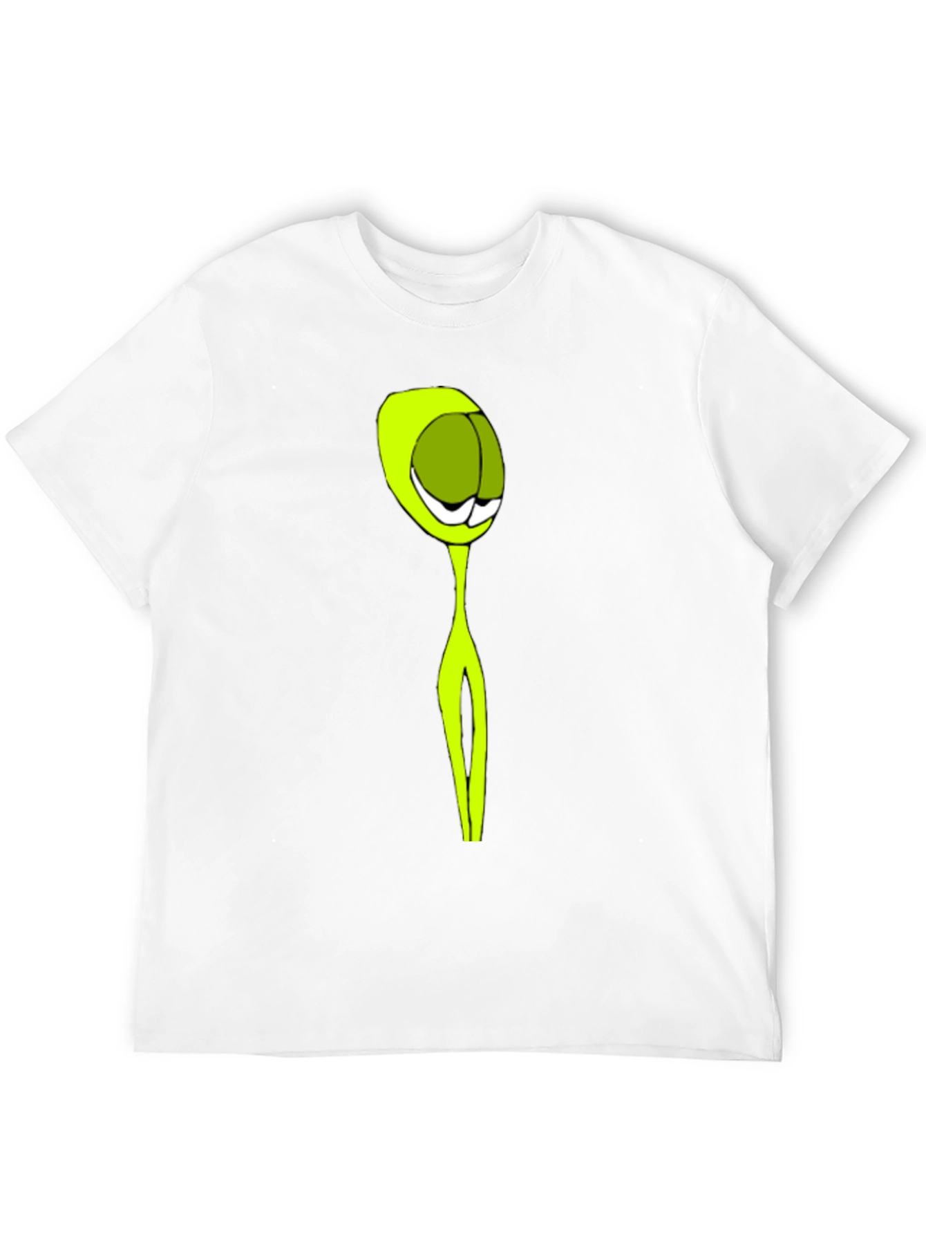 Abstract Alien Graphic Black T-Shirt