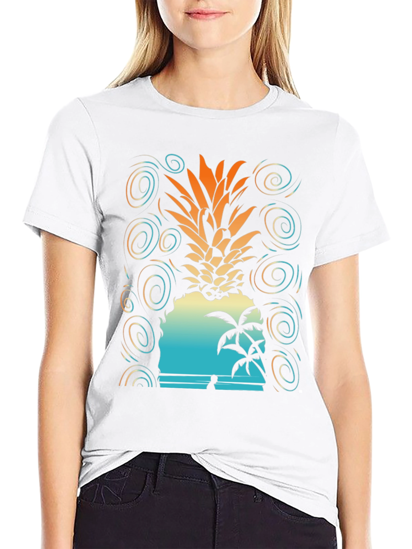 Tropical Pineapple Beach T-Shirt