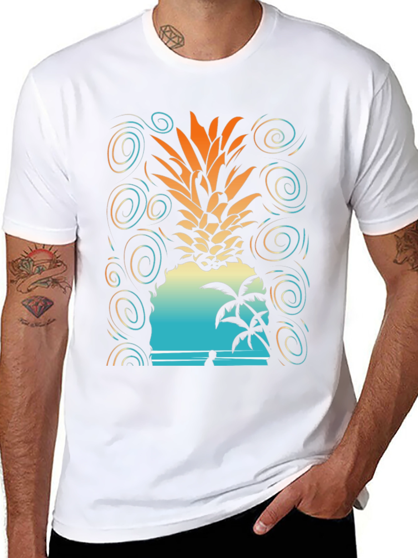 Tropical Pineapple Beach T-Shirt