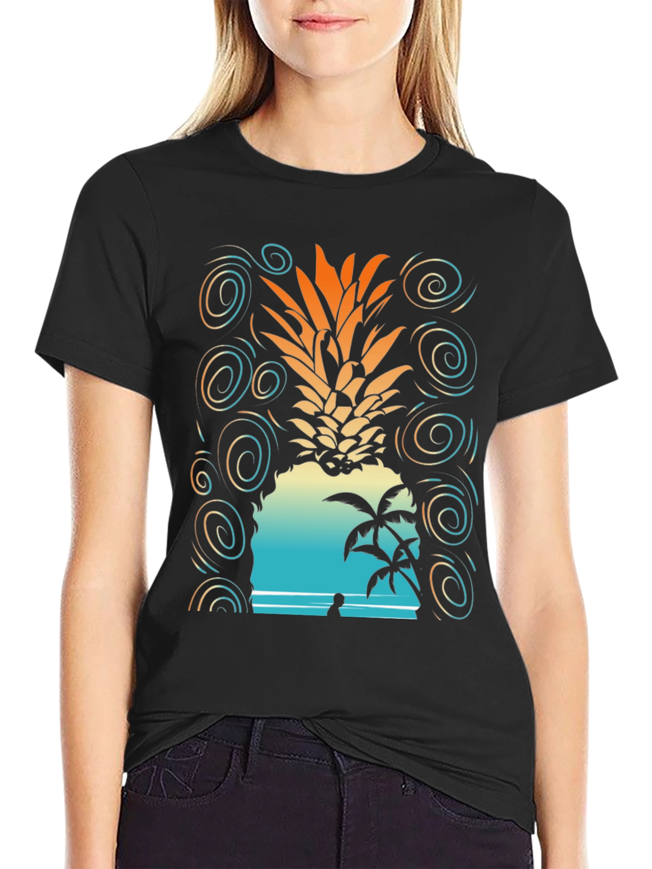 Tropical Pineapple Beach T-Shirt