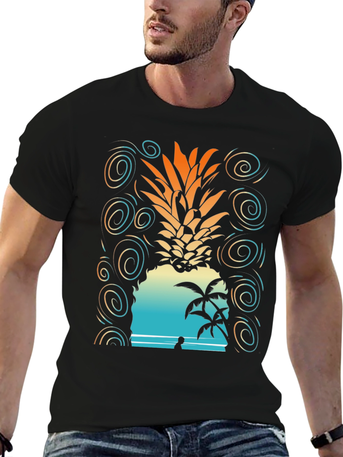 Tropical Pineapple Beach T-Shirt