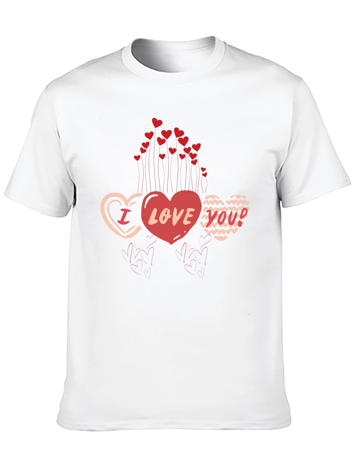 I Love You Heart Valentines T-Shirt