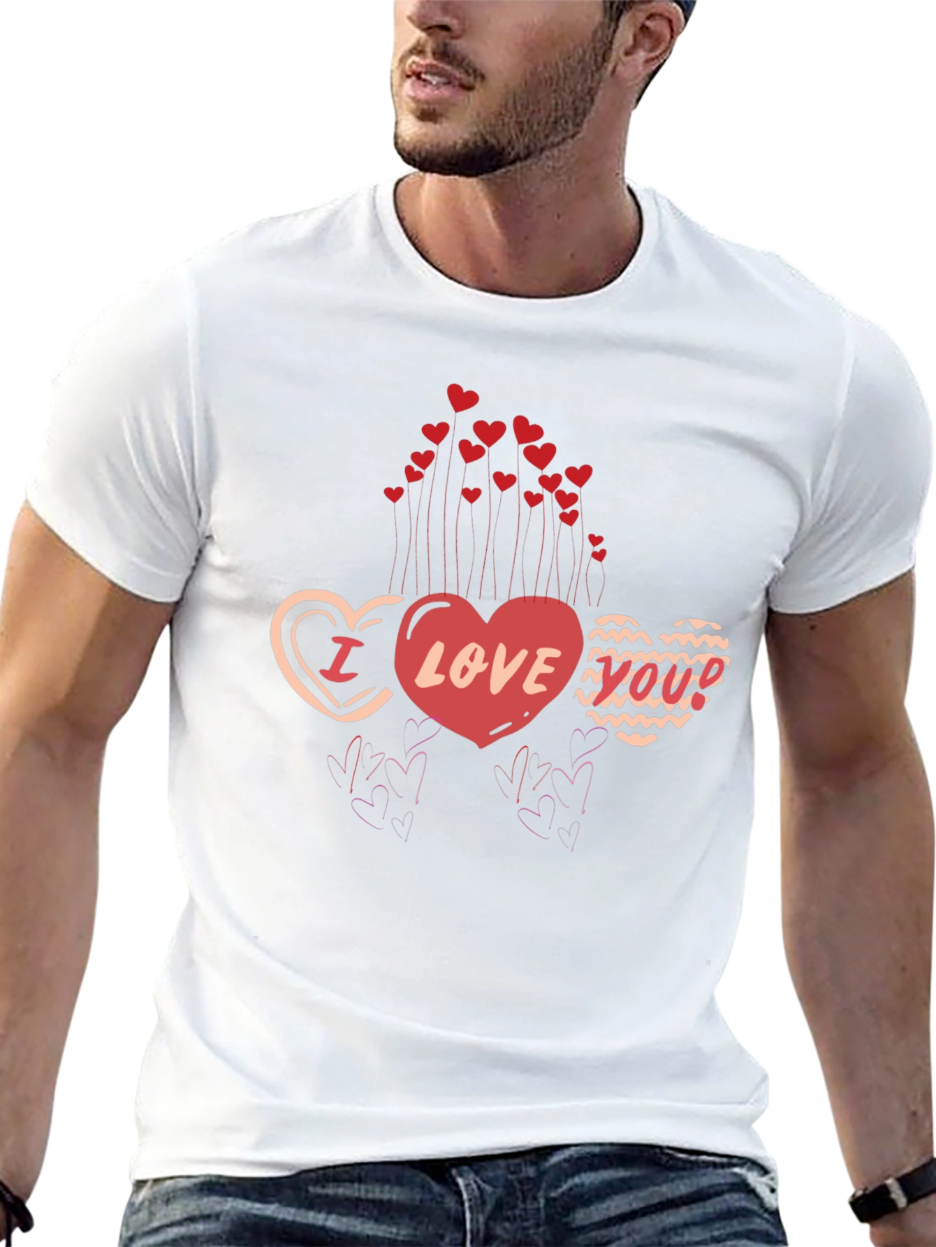 I Love You Heart Valentines T-Shirt