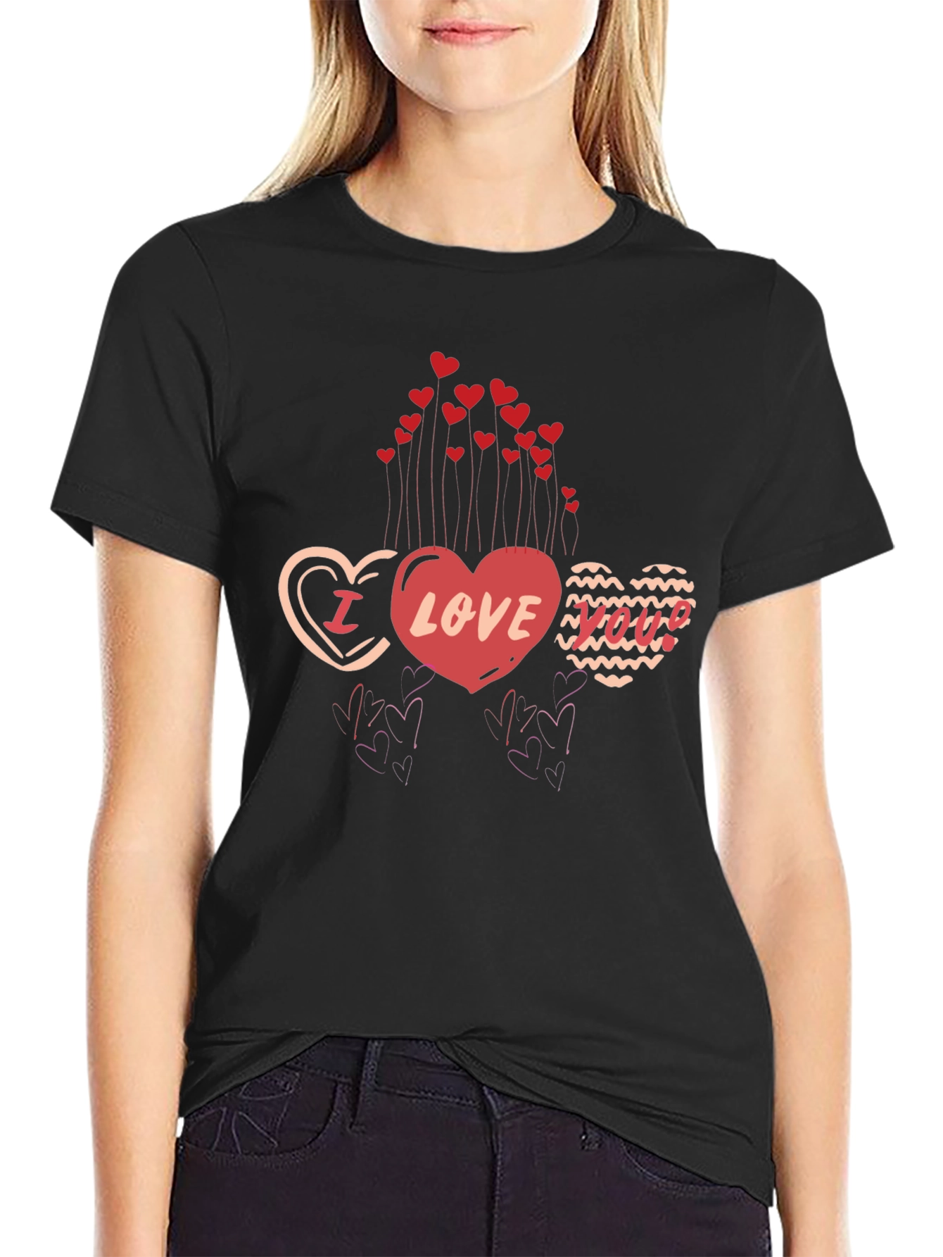 I Love You Heart Valentines T-Shirt