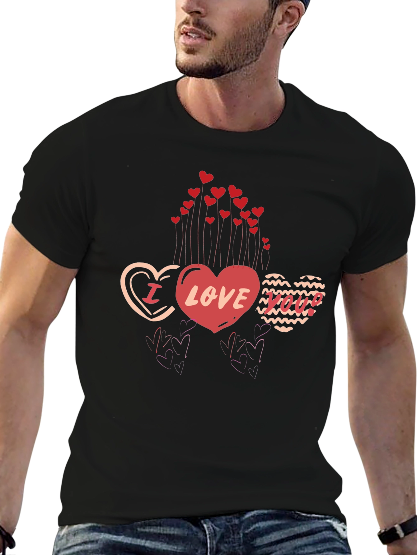 I Love You Heart Valentines T-Shirt
