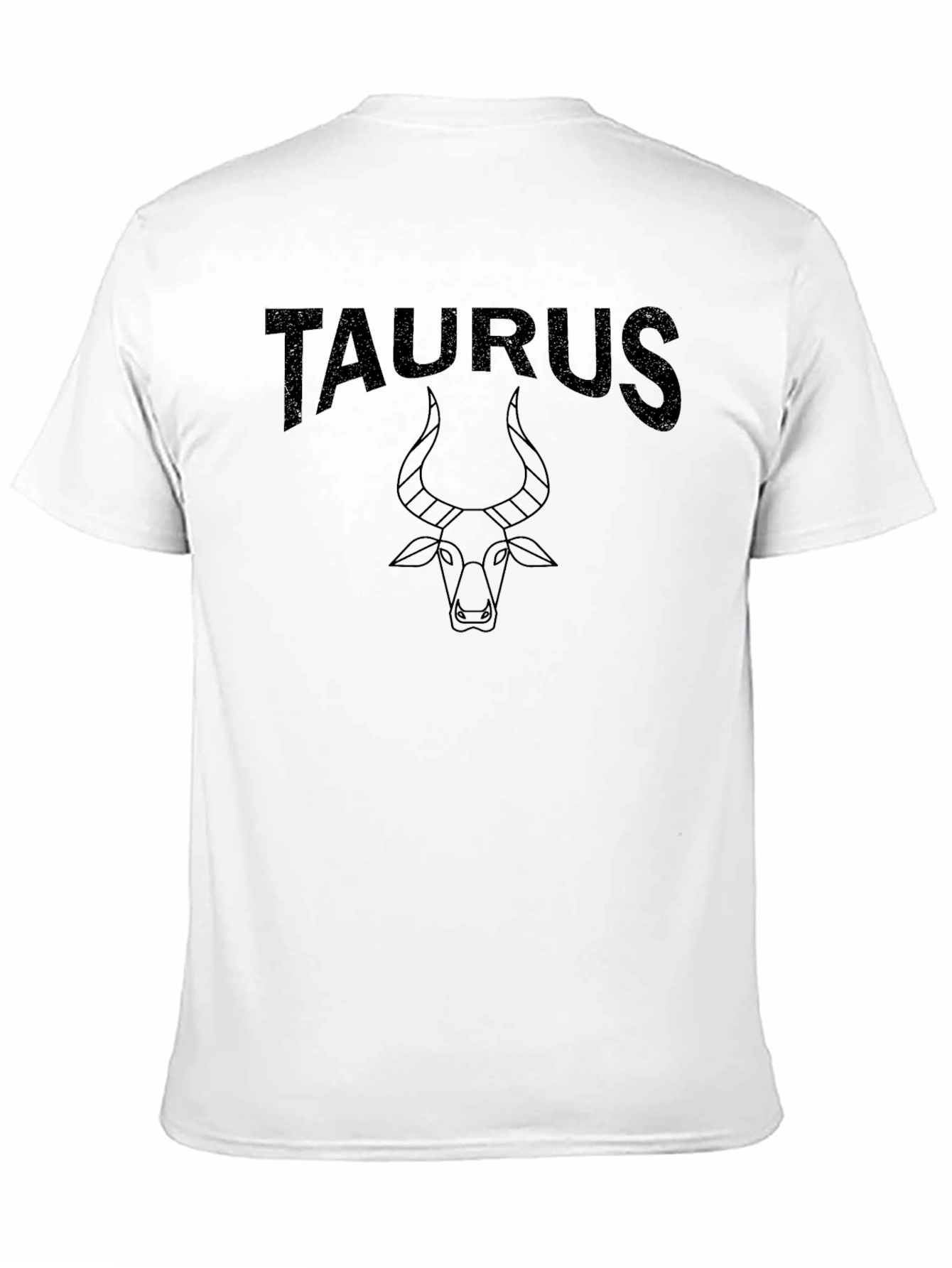 Taurus Zodiac Graphic Tee - Black Cotton Shirt