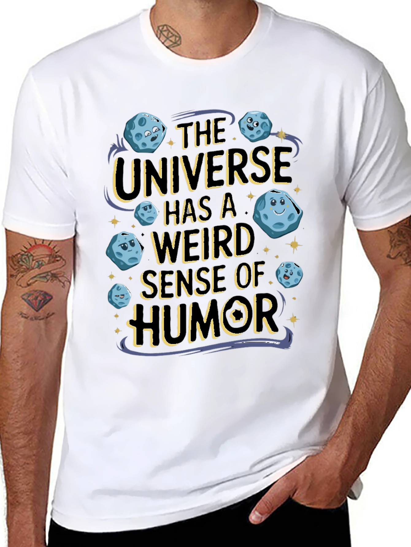 Weird Sense of Humor Universe Graphic T-Shirt