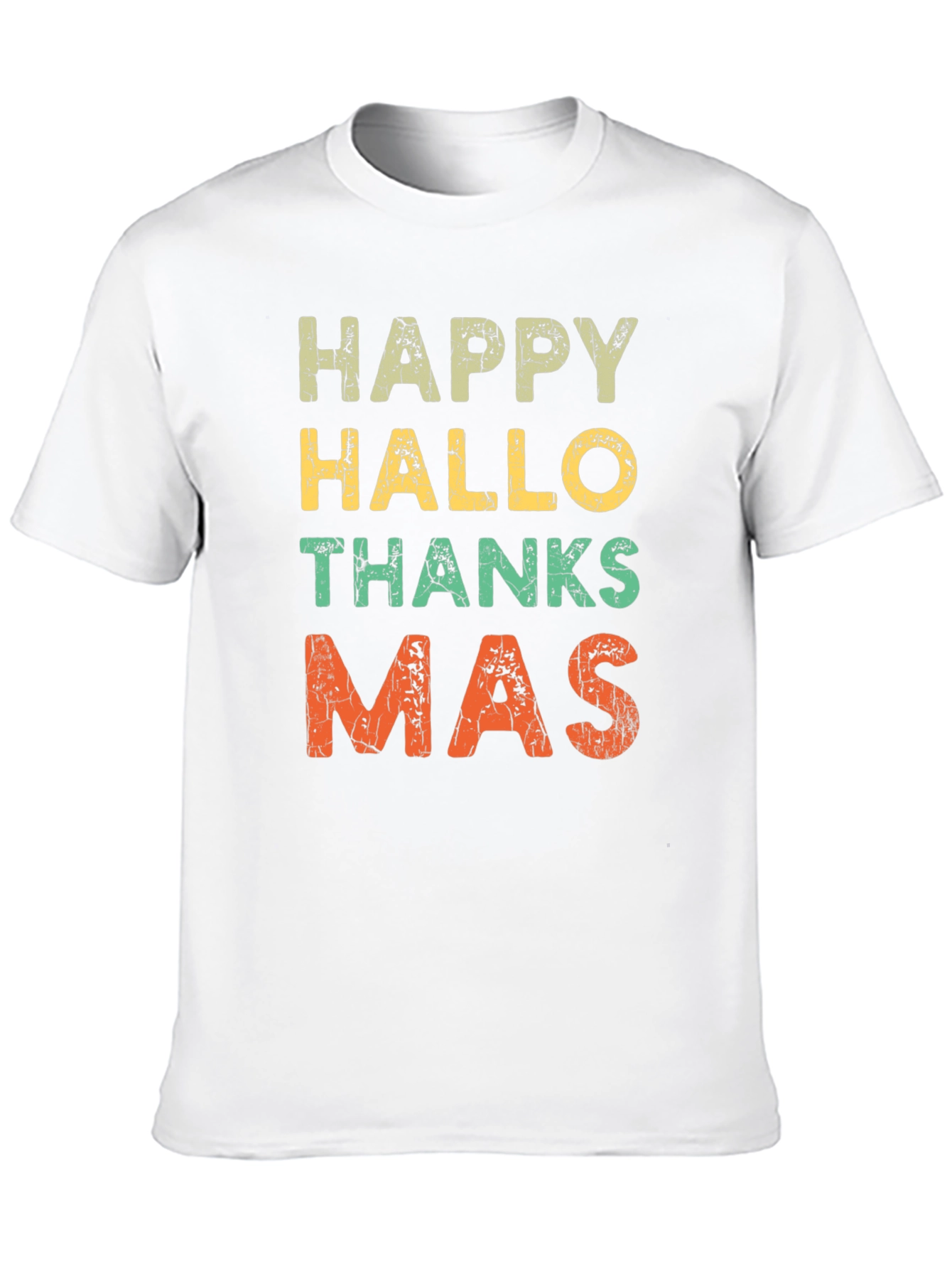 Happy Hallo Thanksmas T-Shirt - Holiday Season Tee