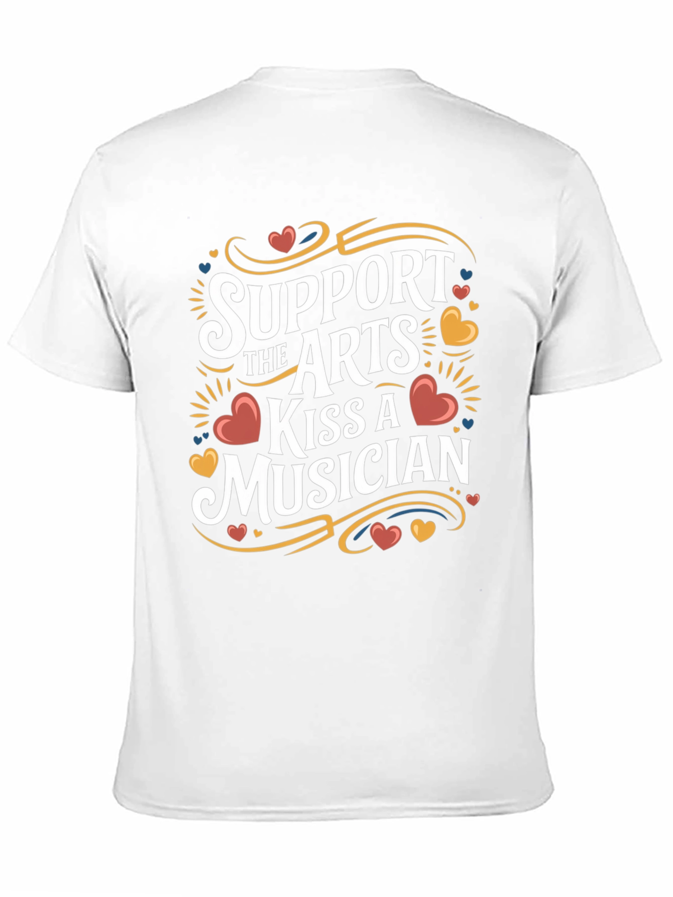 Support The Arts Kiss A Musician Graphic T-Shirt