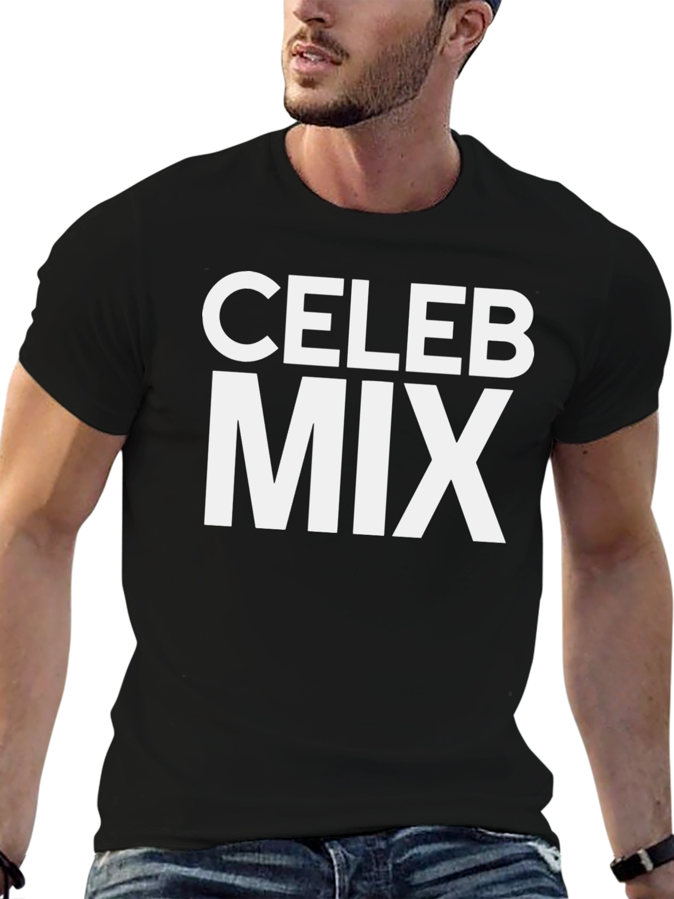 Celeb Mix Black Graphic Tee