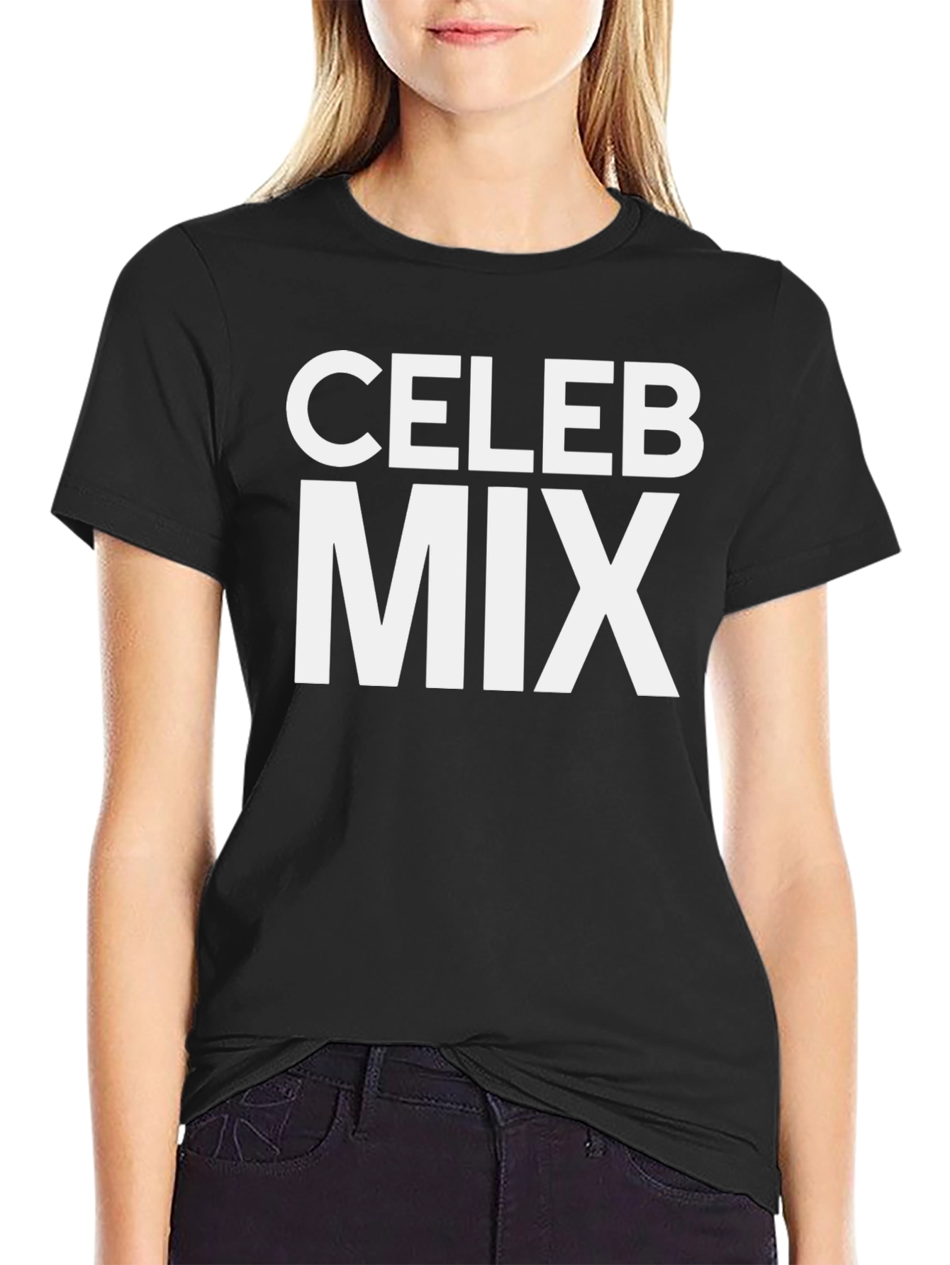 Celeb Mix Black Graphic Tee