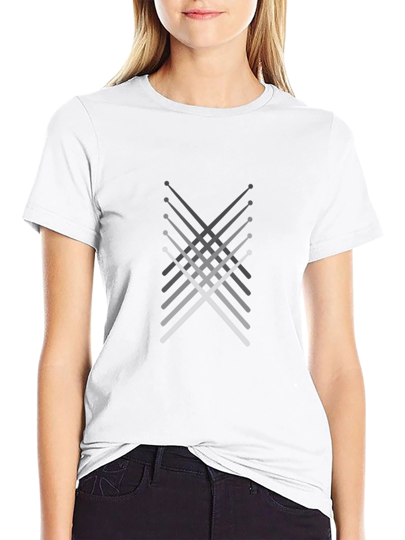Drumsticks Graphic Black T-Shirt