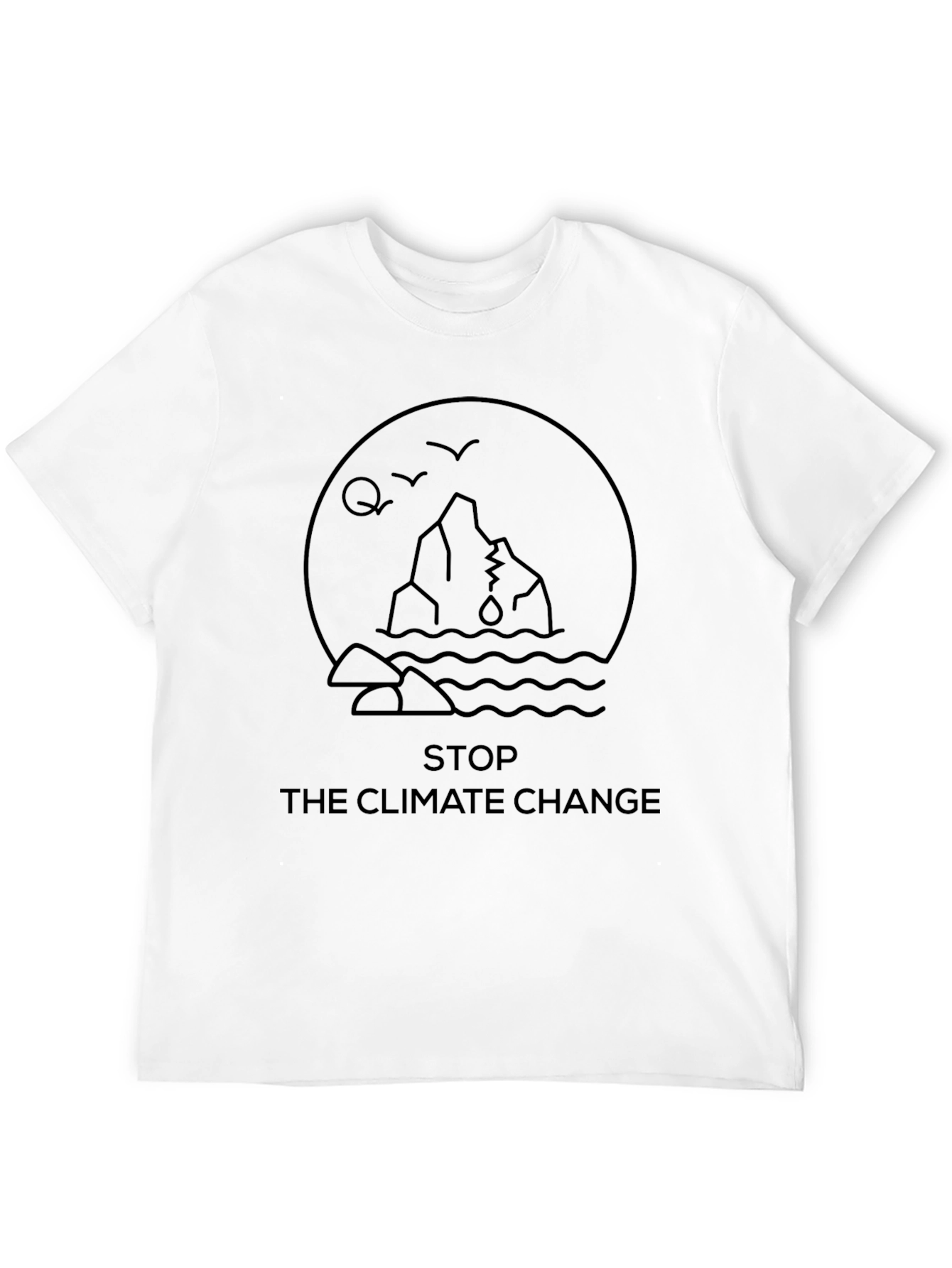 Climate Change Awareness Graphic Tee - Black