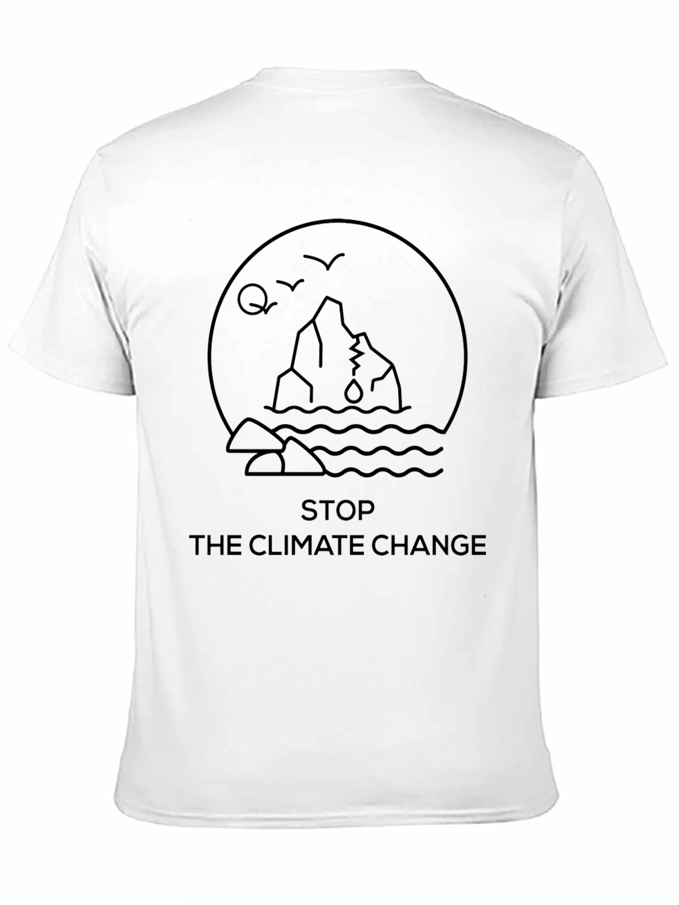 Climate Change Awareness Graphic Tee - Black