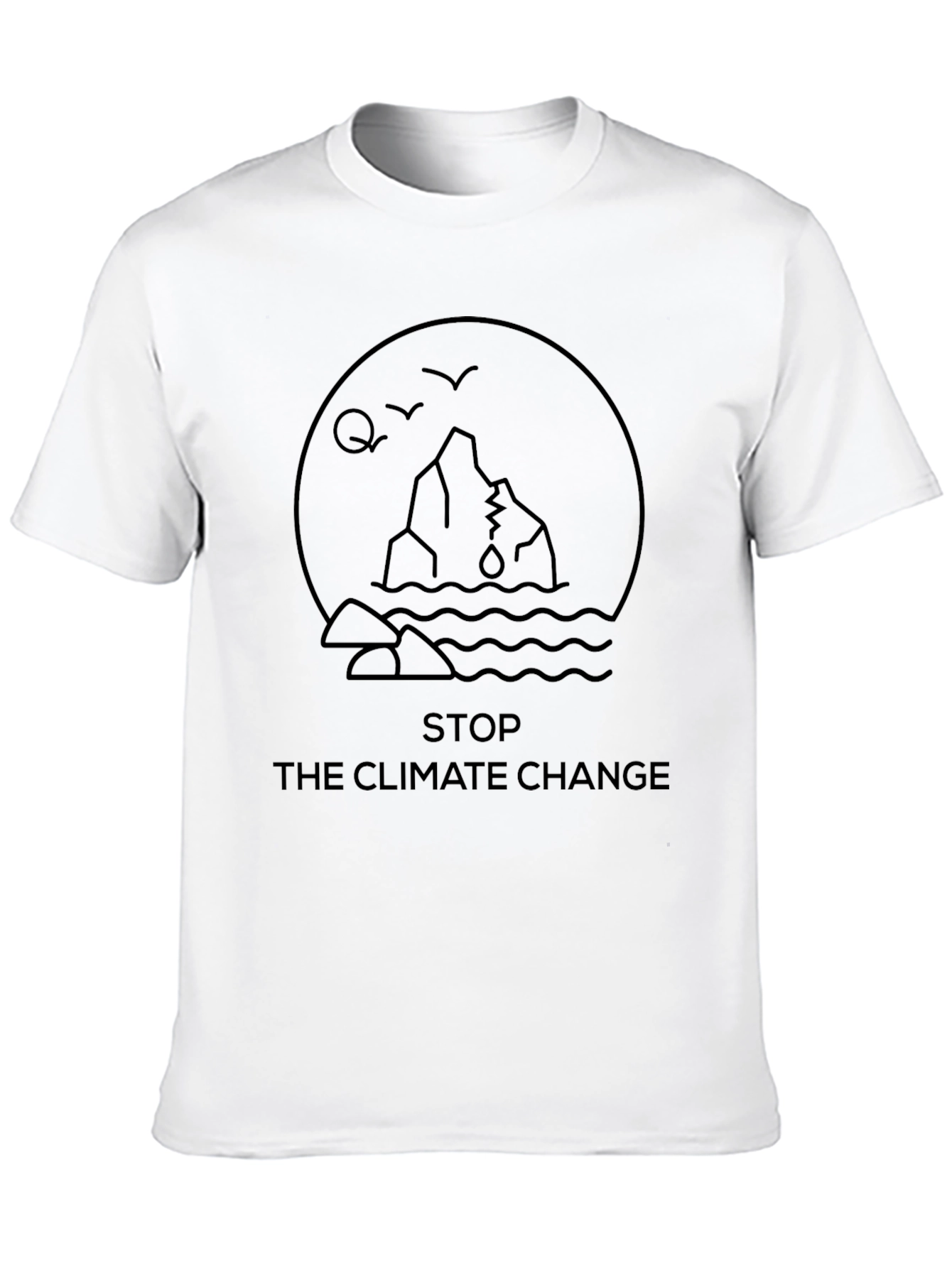 Climate Change Awareness Graphic Tee - Black