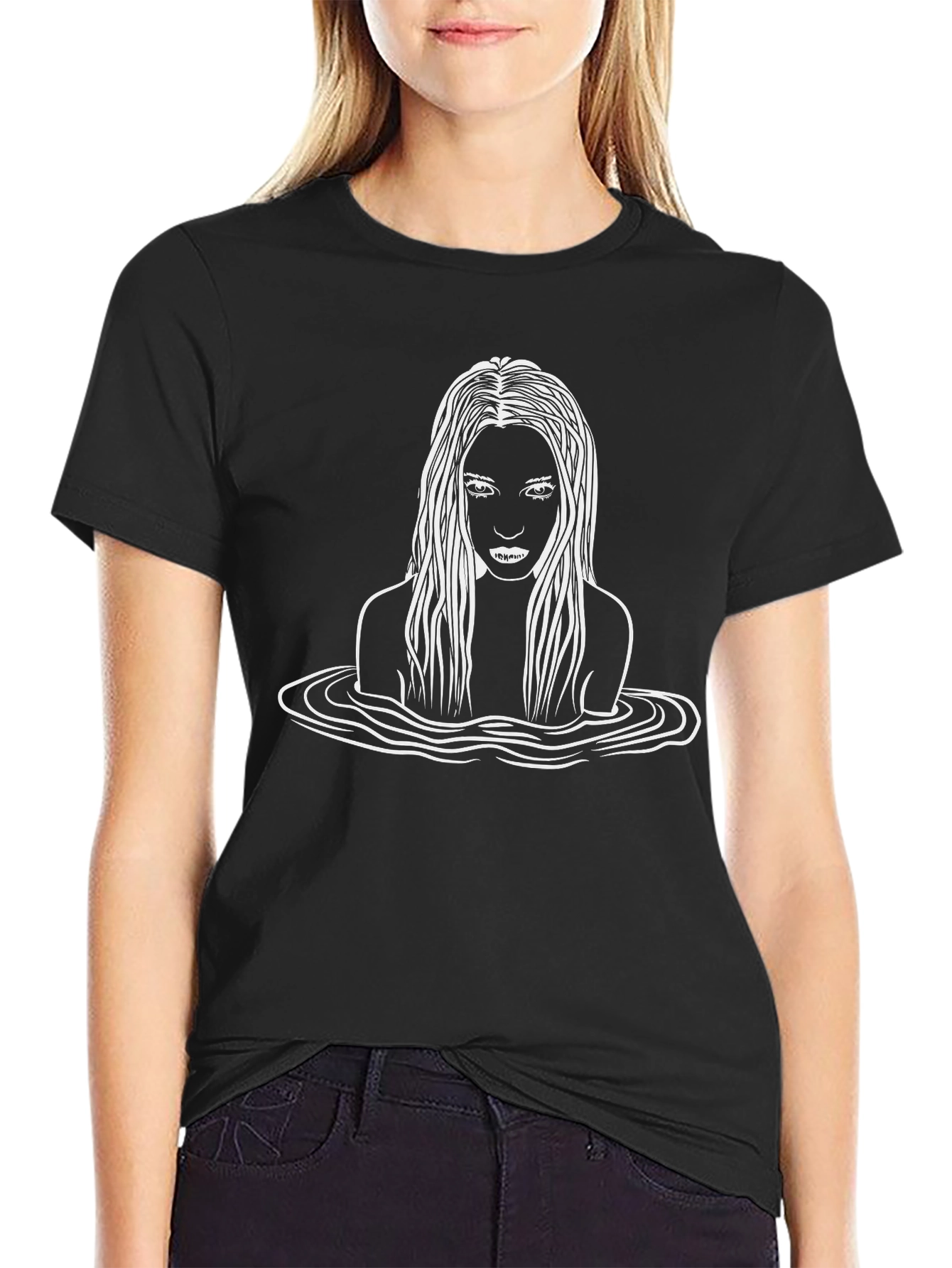 Mystic Woman Black Graphic Tee