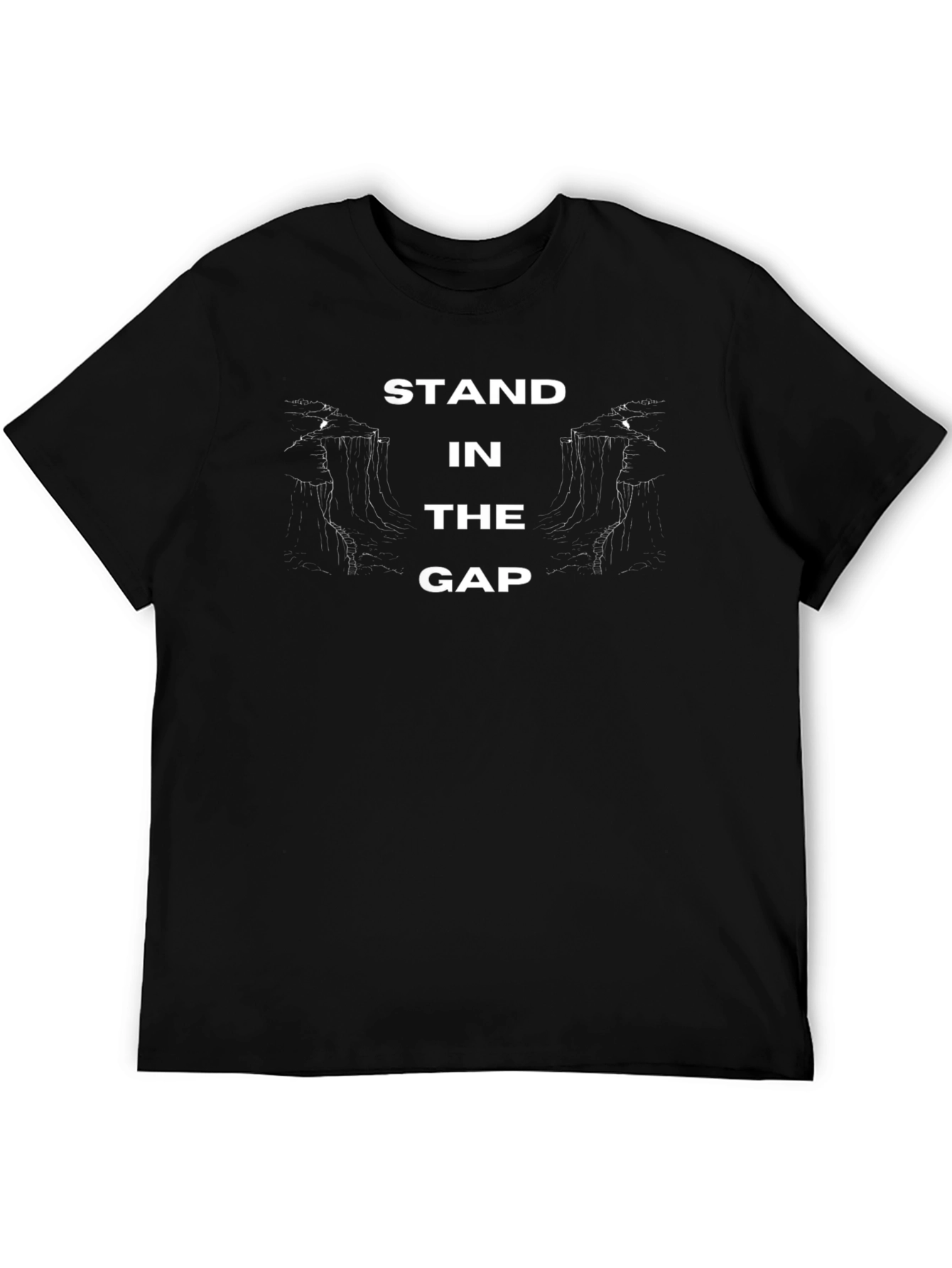 Stand in the Gap Black Graphic Tee