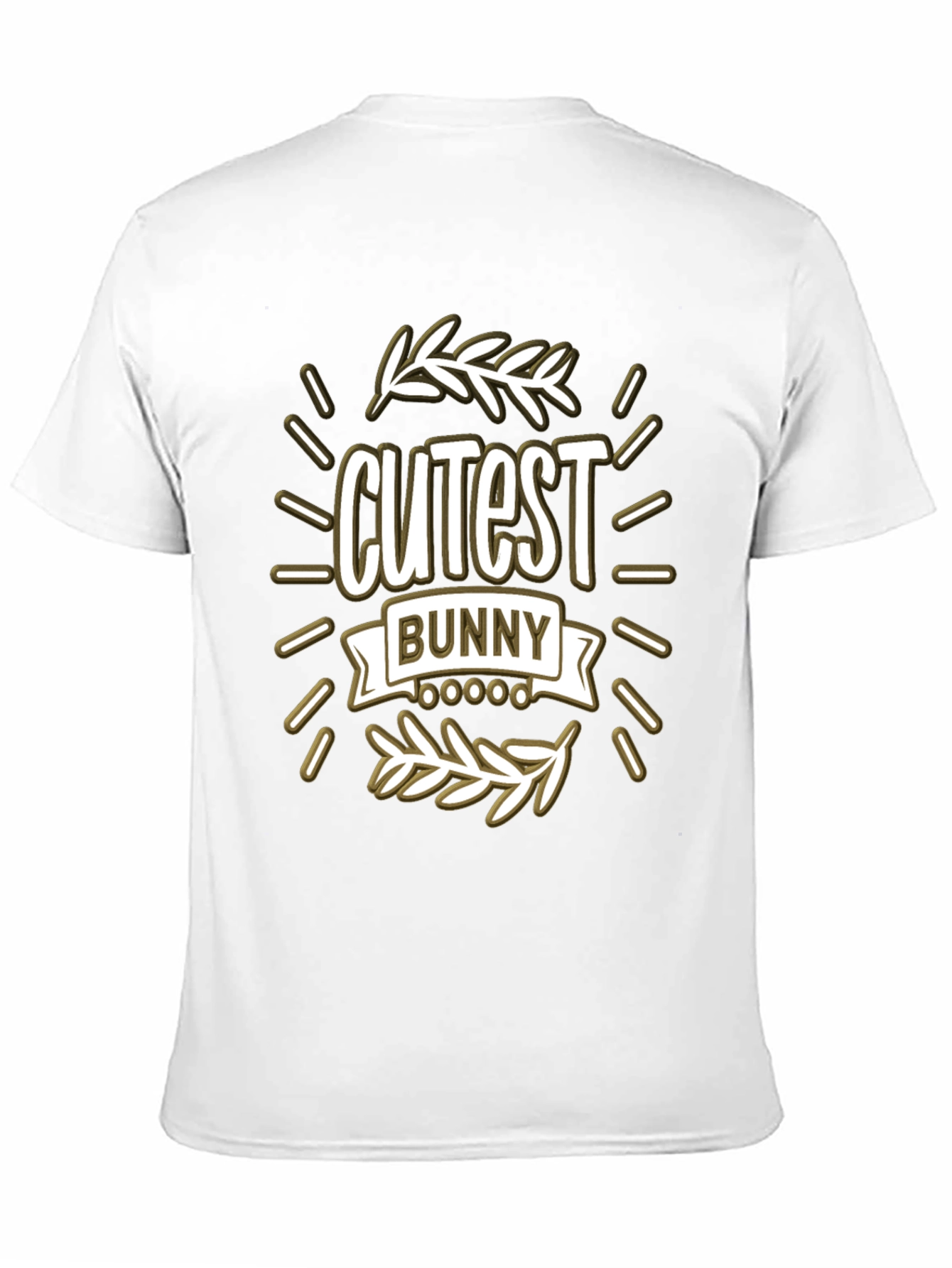 Cutest Bunny Graphic T-Shirt - Black
