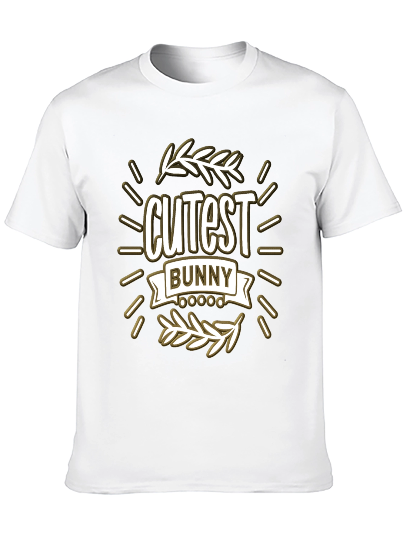 Cutest Bunny Graphic T-Shirt - Black