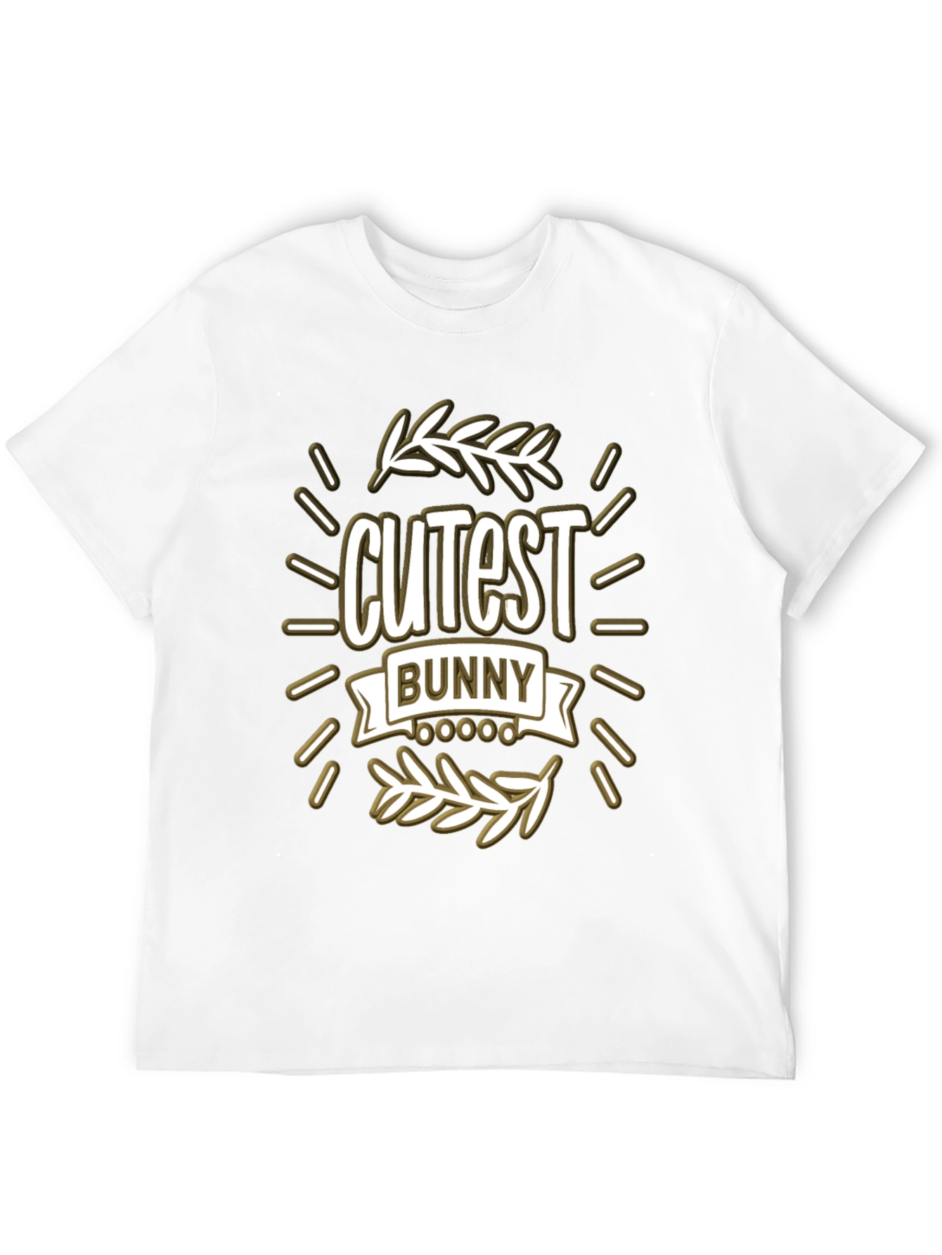 Cutest Bunny Graphic T-Shirt - Black