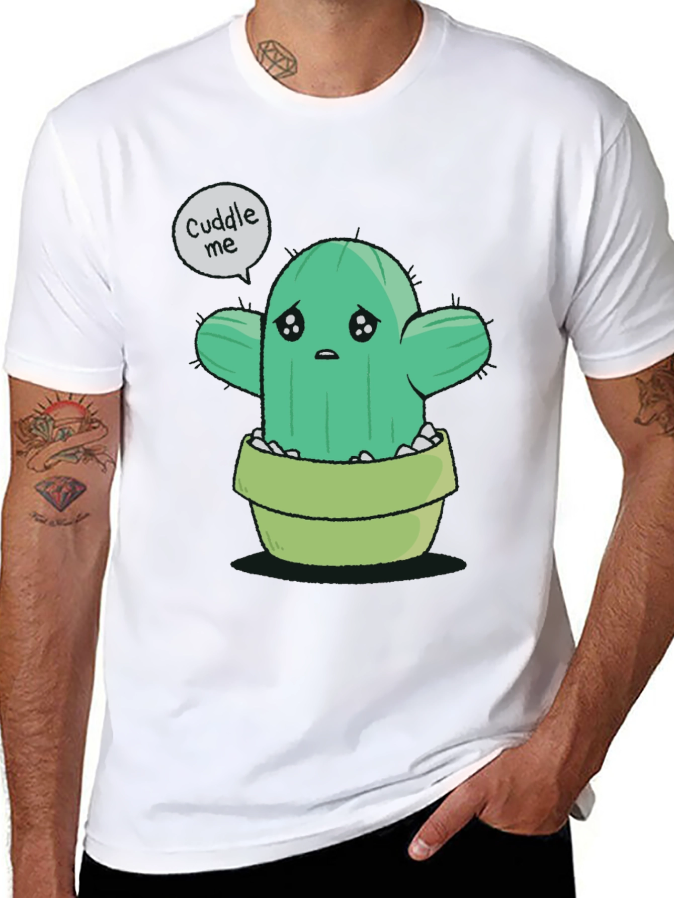 Cuddle Me Cactus T-Shirt - Soft Cotton Tee