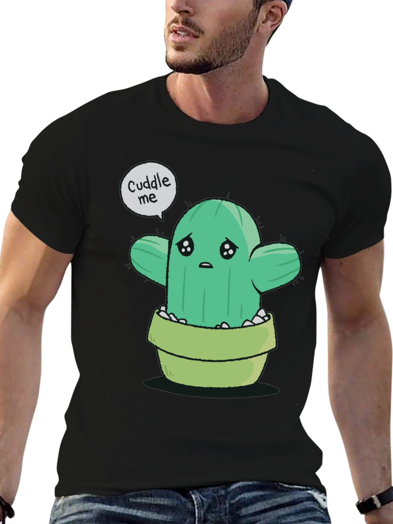 Cuddle Me Cactus T-Shirt - Soft Cotton Tee