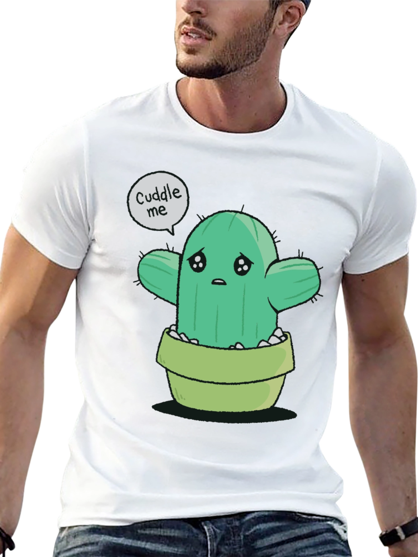 Cuddle Me Cactus T-Shirt - Soft Cotton Tee