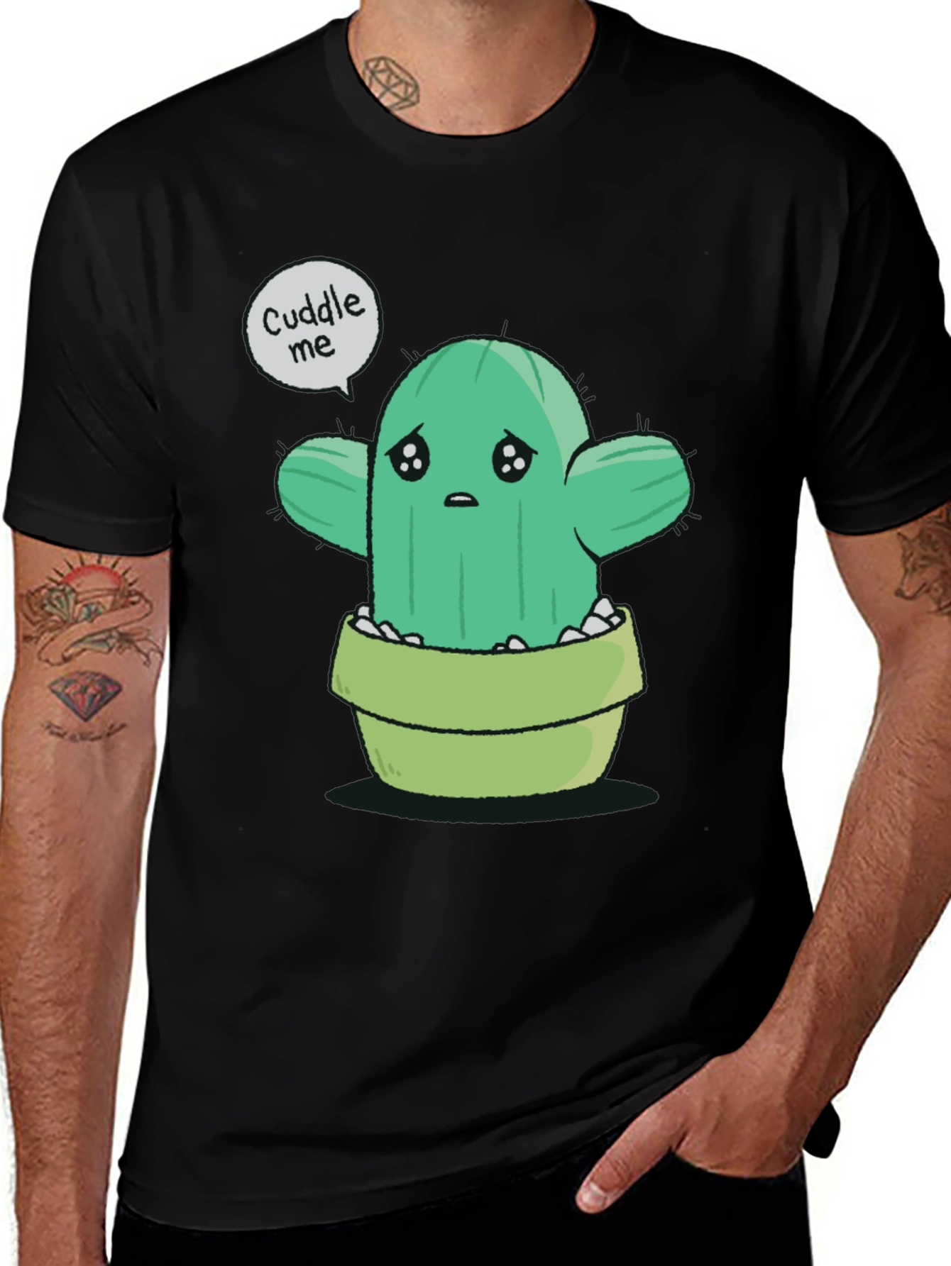 Cuddle Me Cactus T-Shirt - Soft Cotton Tee