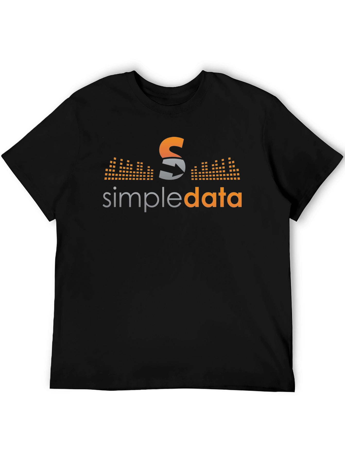 Simpledata Black Graphic Tee