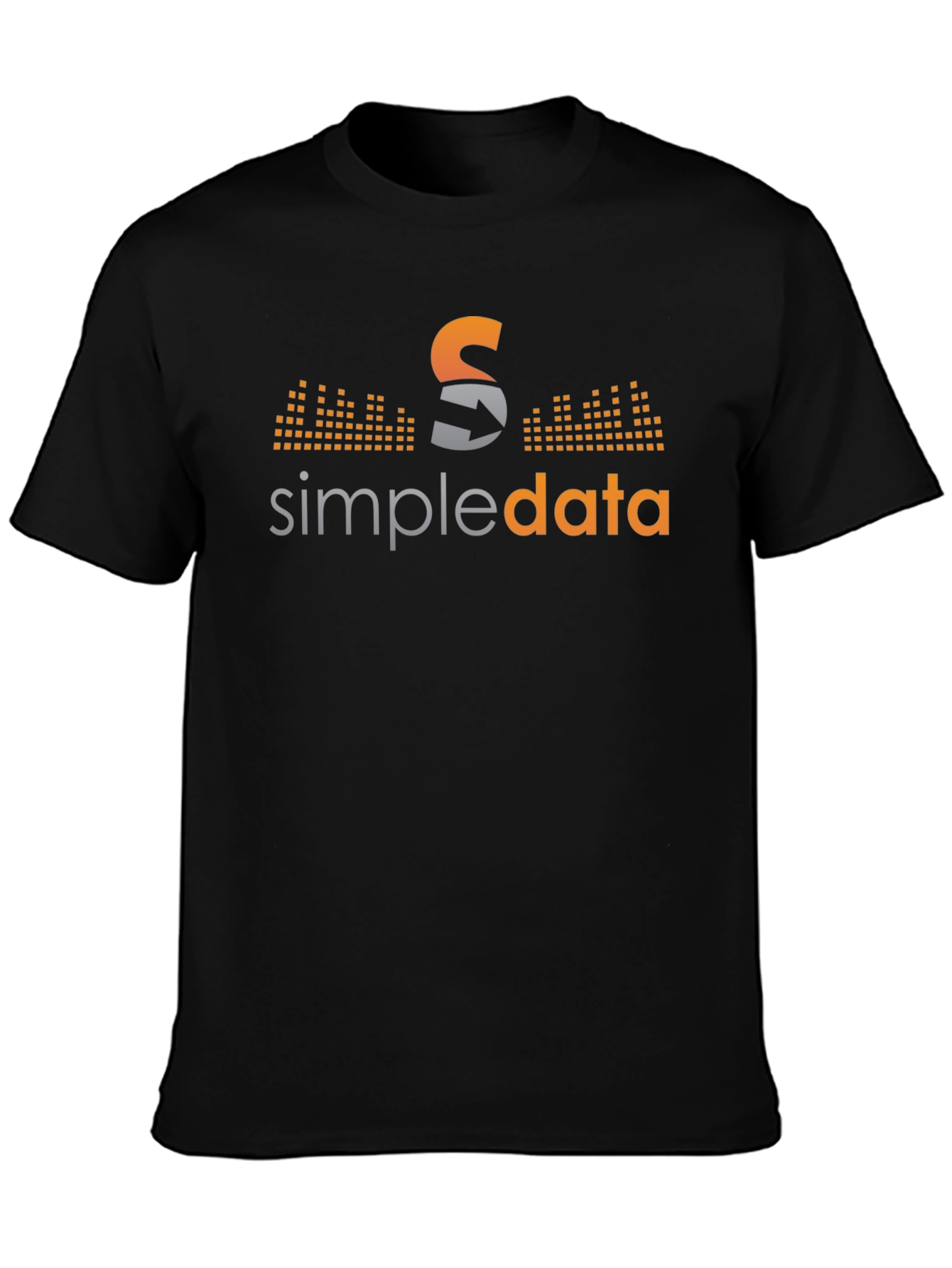 Simpledata Black Graphic Tee