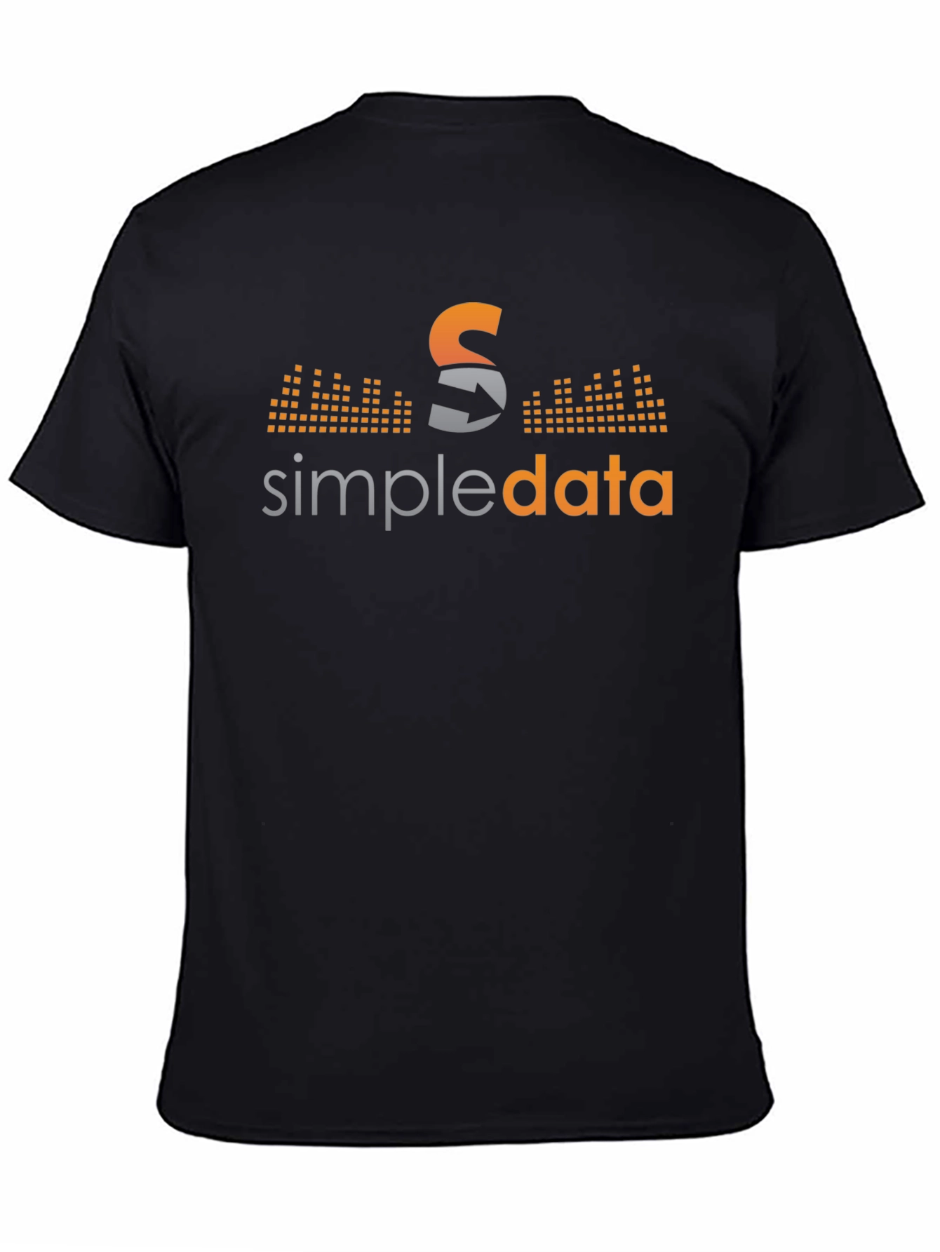 Simpledata Black Graphic Tee
