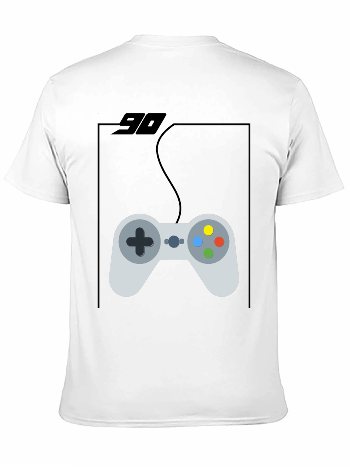 Retro Gamer Tee - Black 90s Console Controller T-Shirt