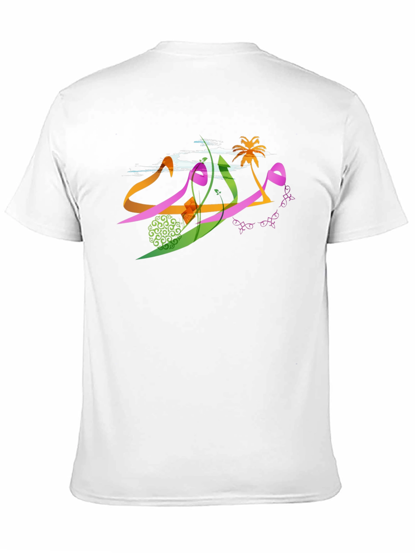 Arabic Graphic Tee - Black Cotton Blend T-Shirt