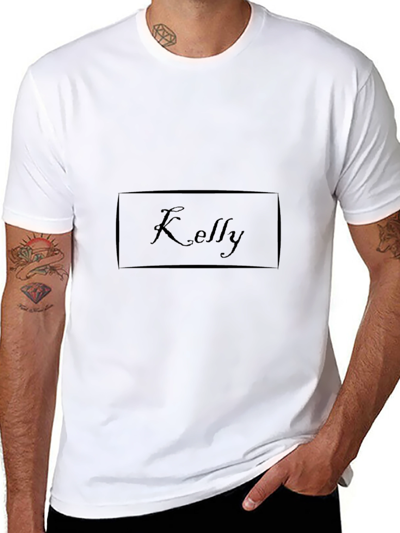 Kelly Graphic Tee - Classic Black Cotton T-Shirt