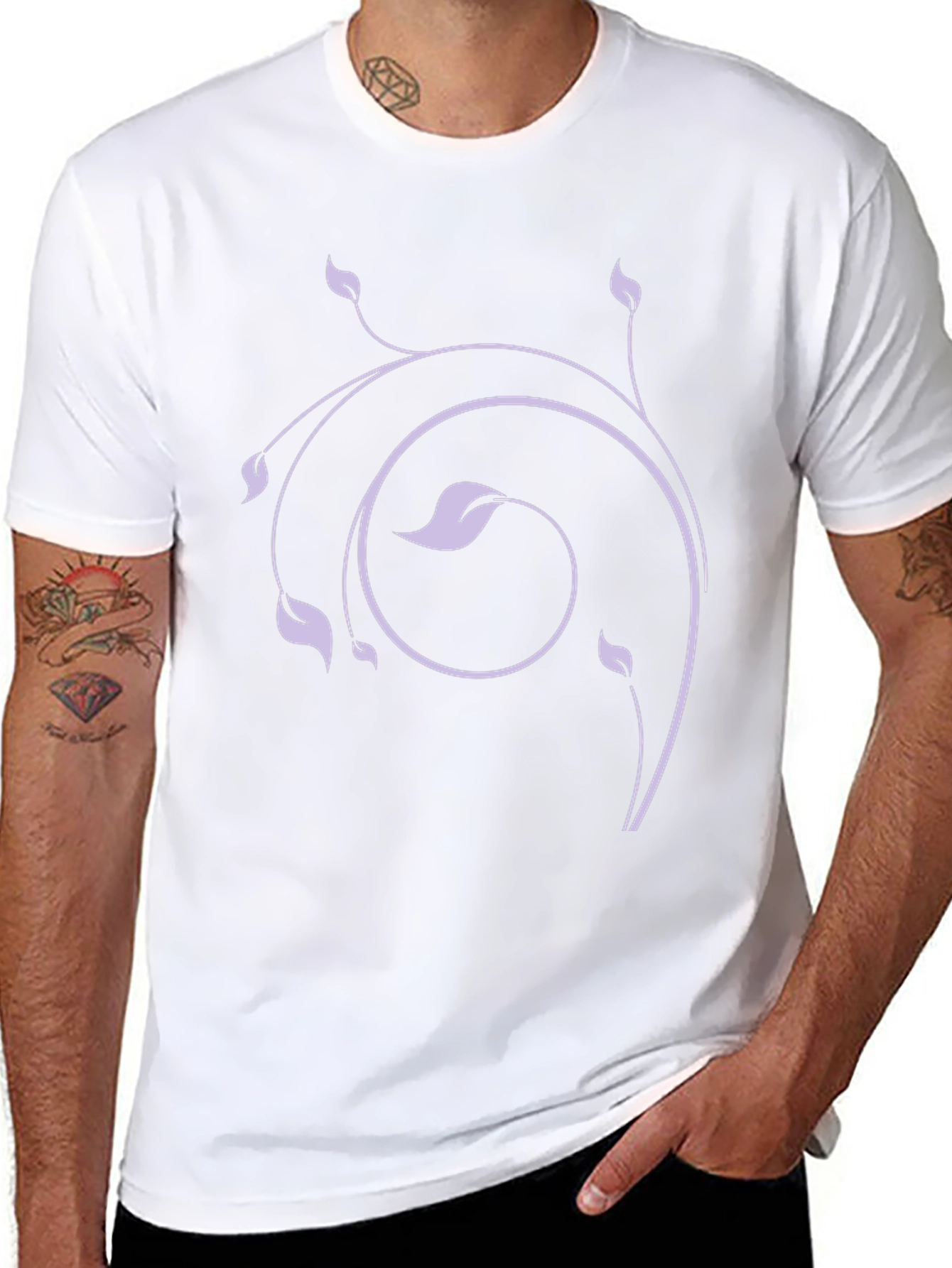Nature Swirl Black Tee