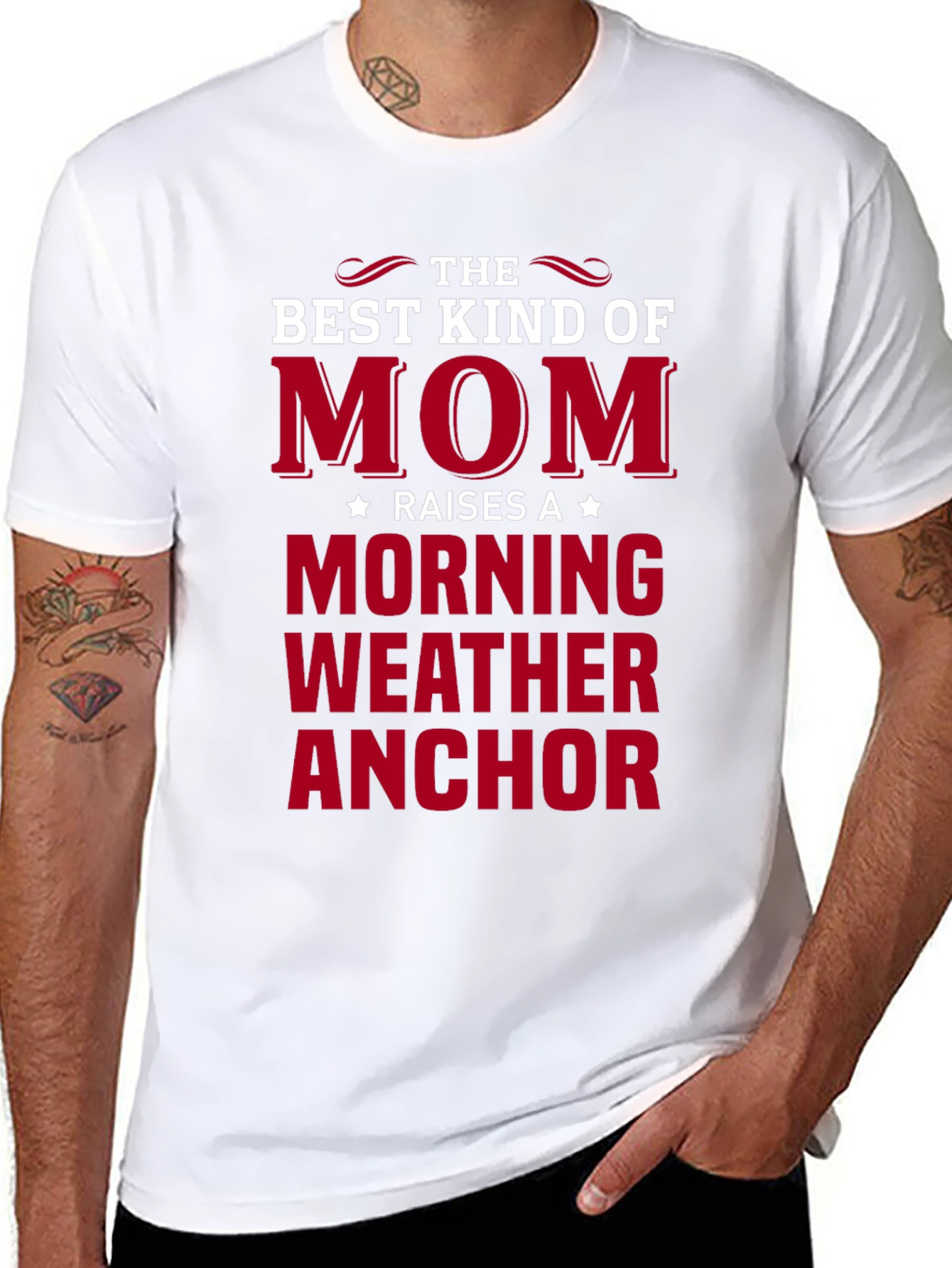 Mom Morning Weather Anchor T-Shirt