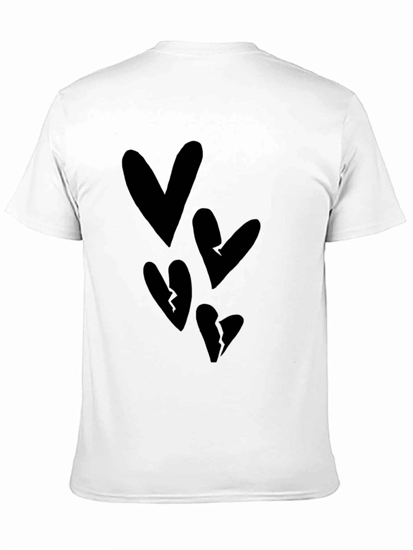 Black Heart Graphic T-Shirt - Casual Style