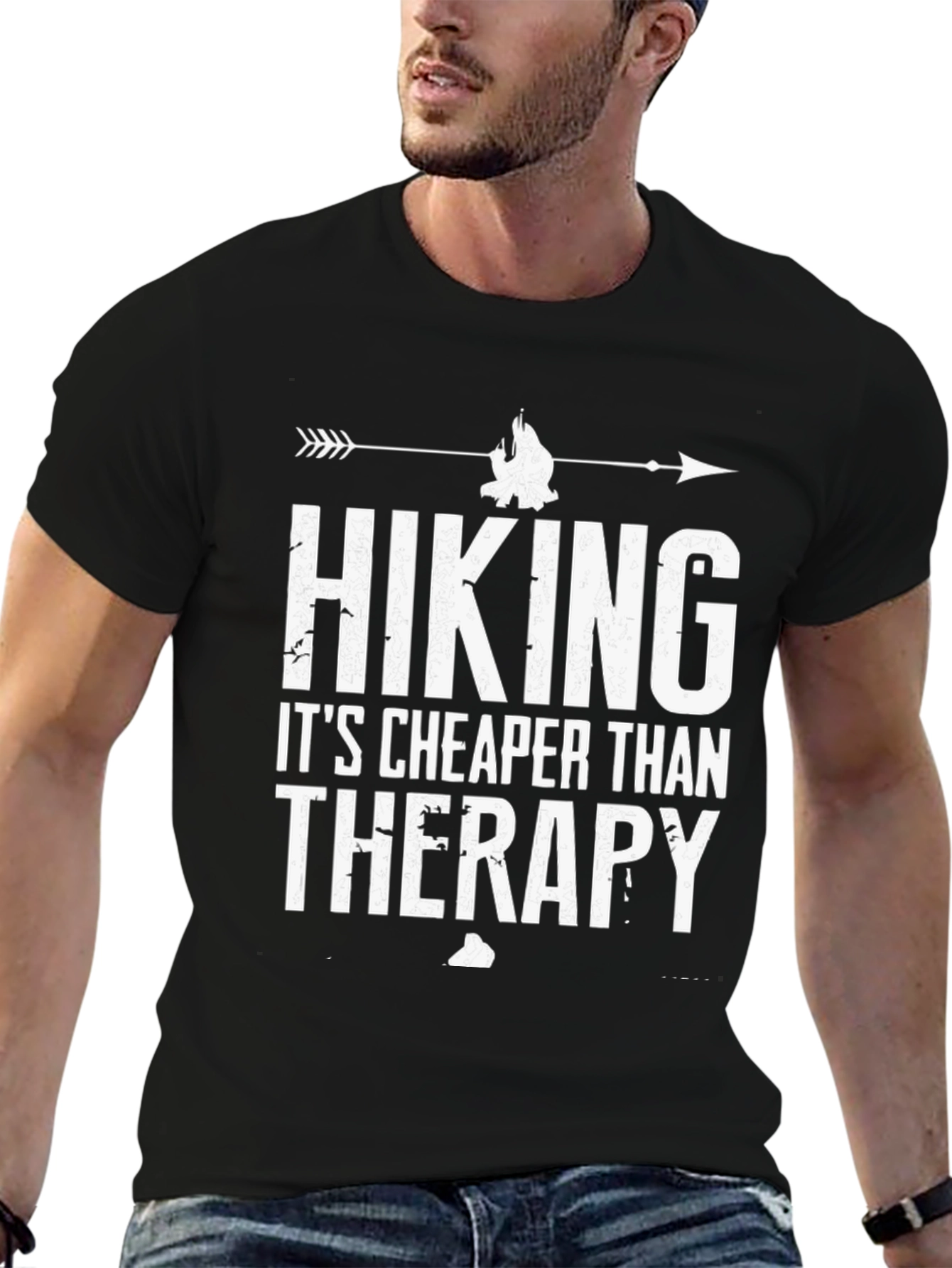 Hiking Cheaper Than Therapy Graphic Tee