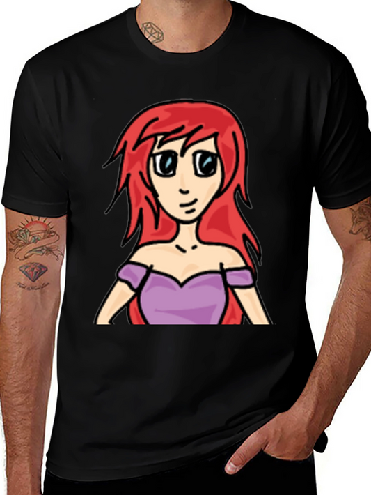 Cartoon Ariel T-Shirt - Redhead Princess Tee