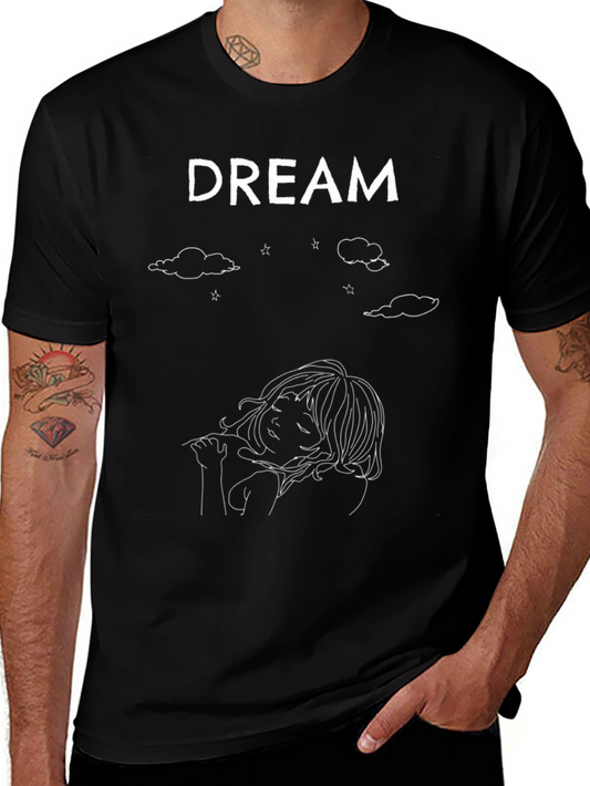 Dream Graphic Tee - Unisex Black Cotton T-Shirt