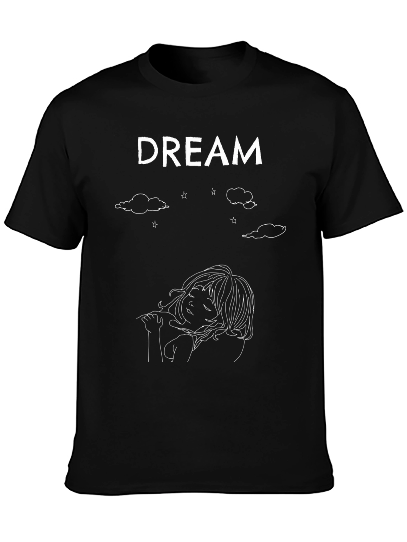 Dream Graphic Tee - Unisex Black Cotton T-Shirt