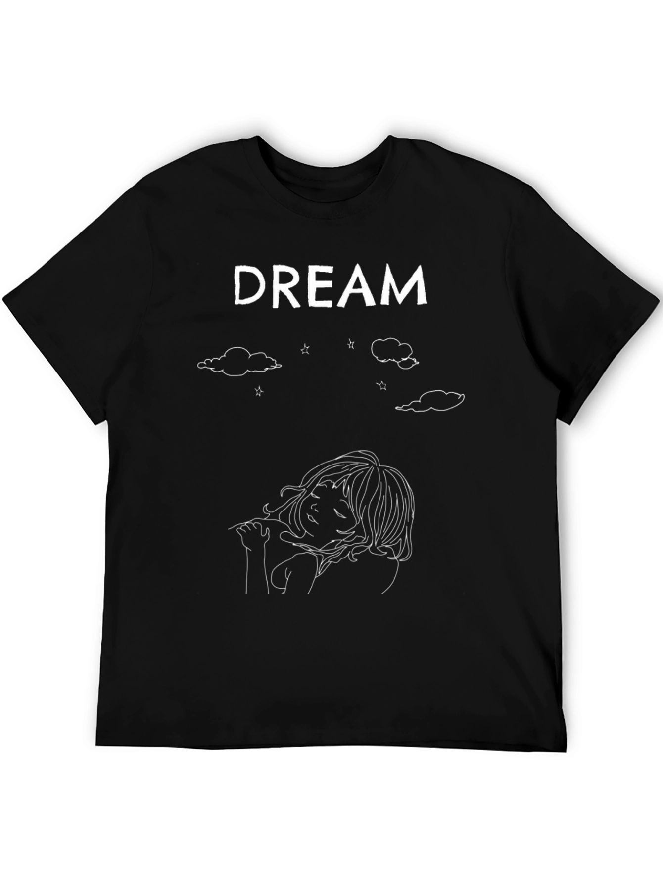 Dream Graphic Tee - Unisex Black Cotton T-Shirt