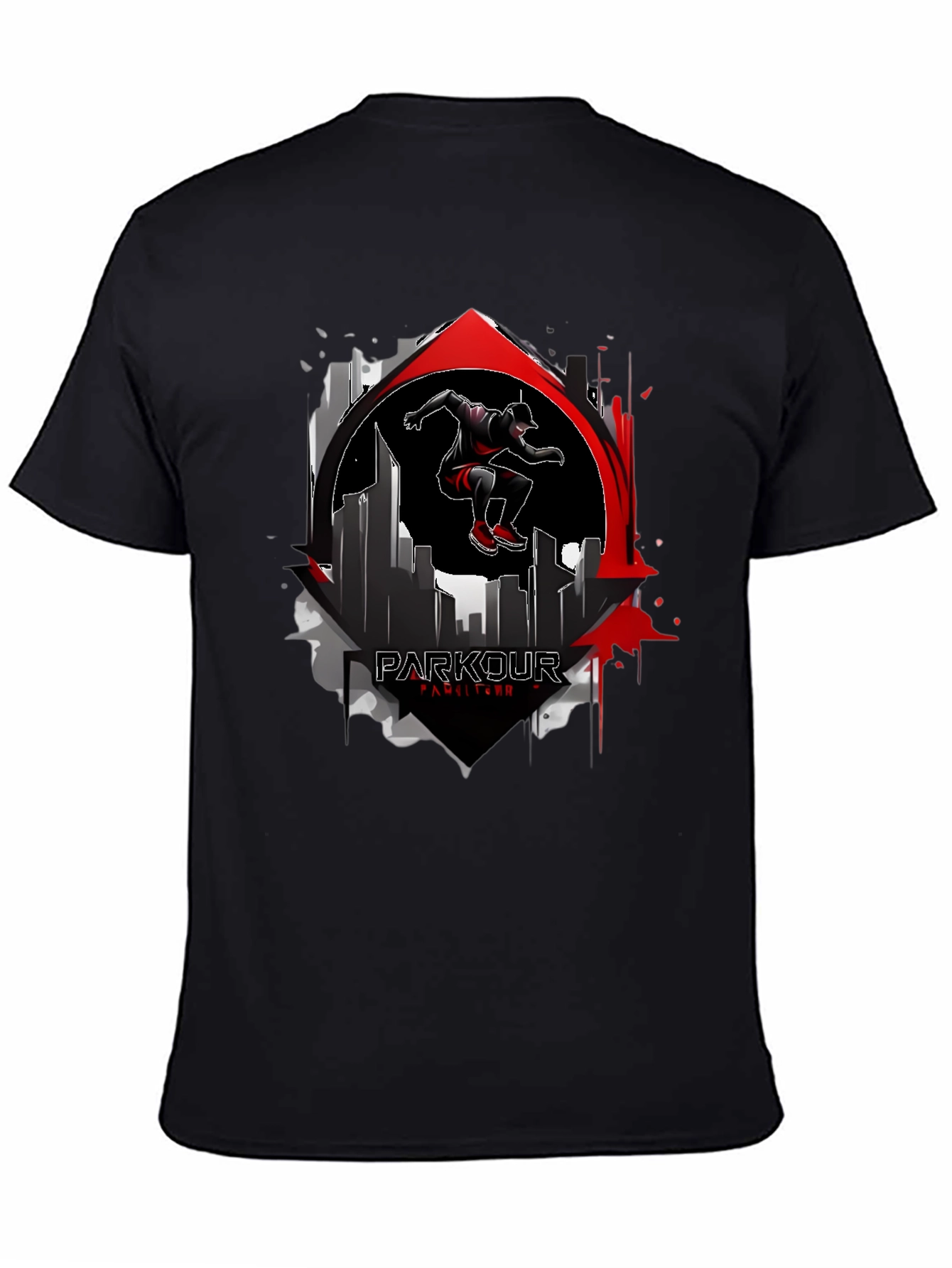 Parkour Cityscape Graphic T-Shirt
