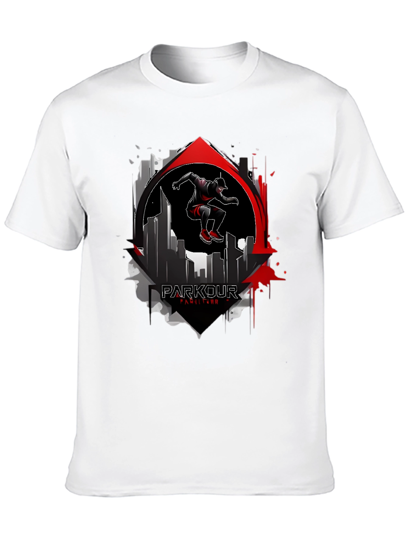 Parkour Cityscape Graphic T-Shirt
