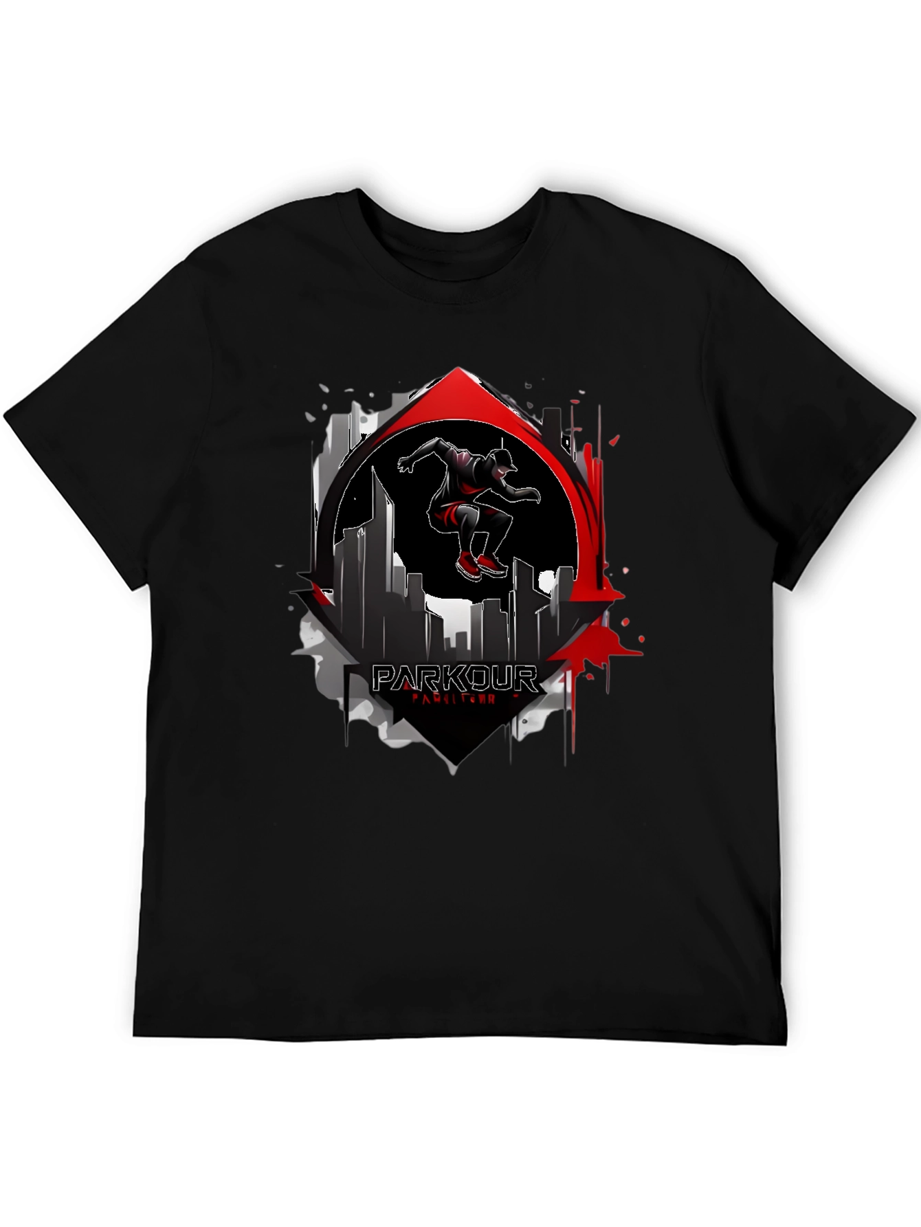 Parkour Cityscape Graphic T-Shirt