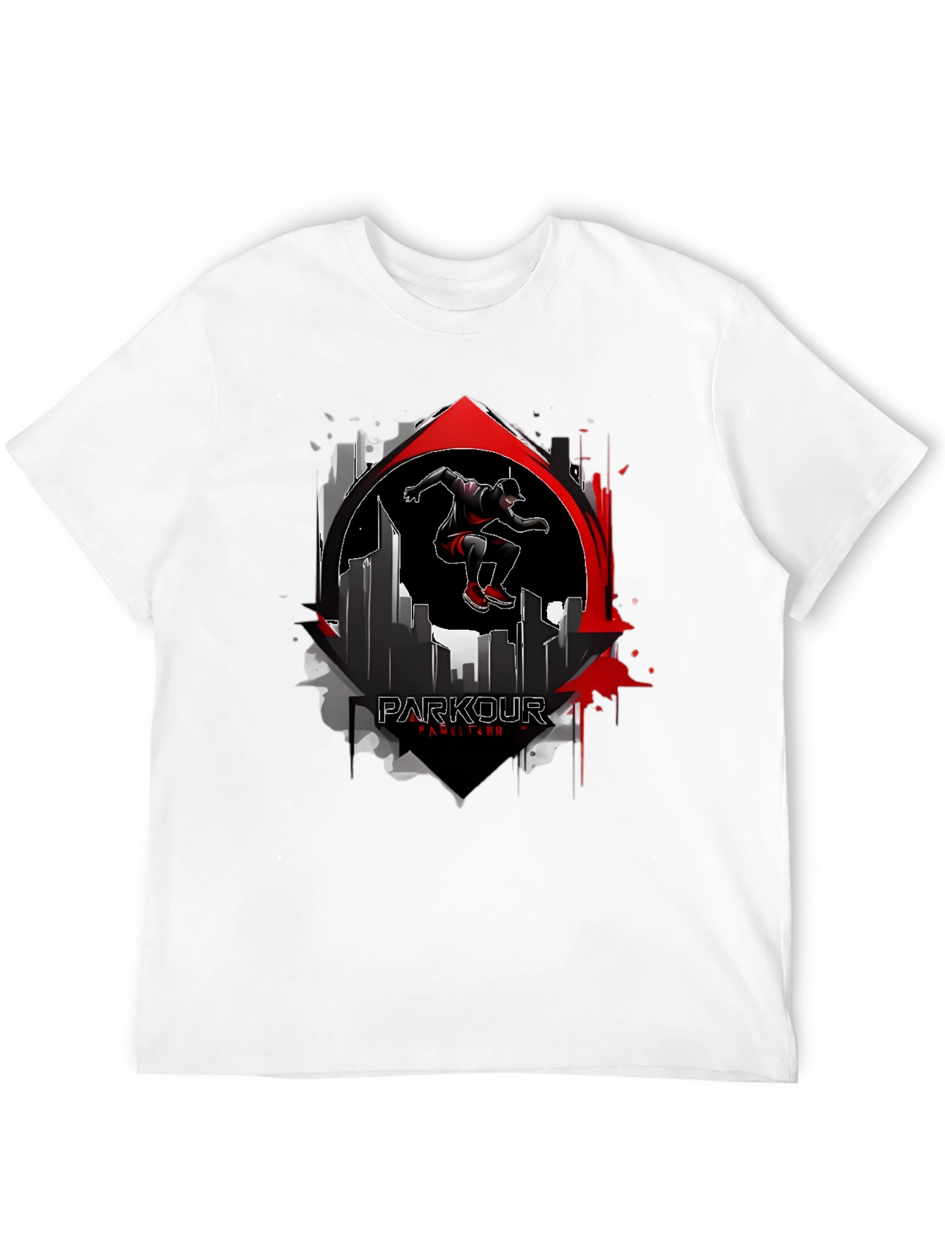 Parkour Cityscape Graphic T-Shirt