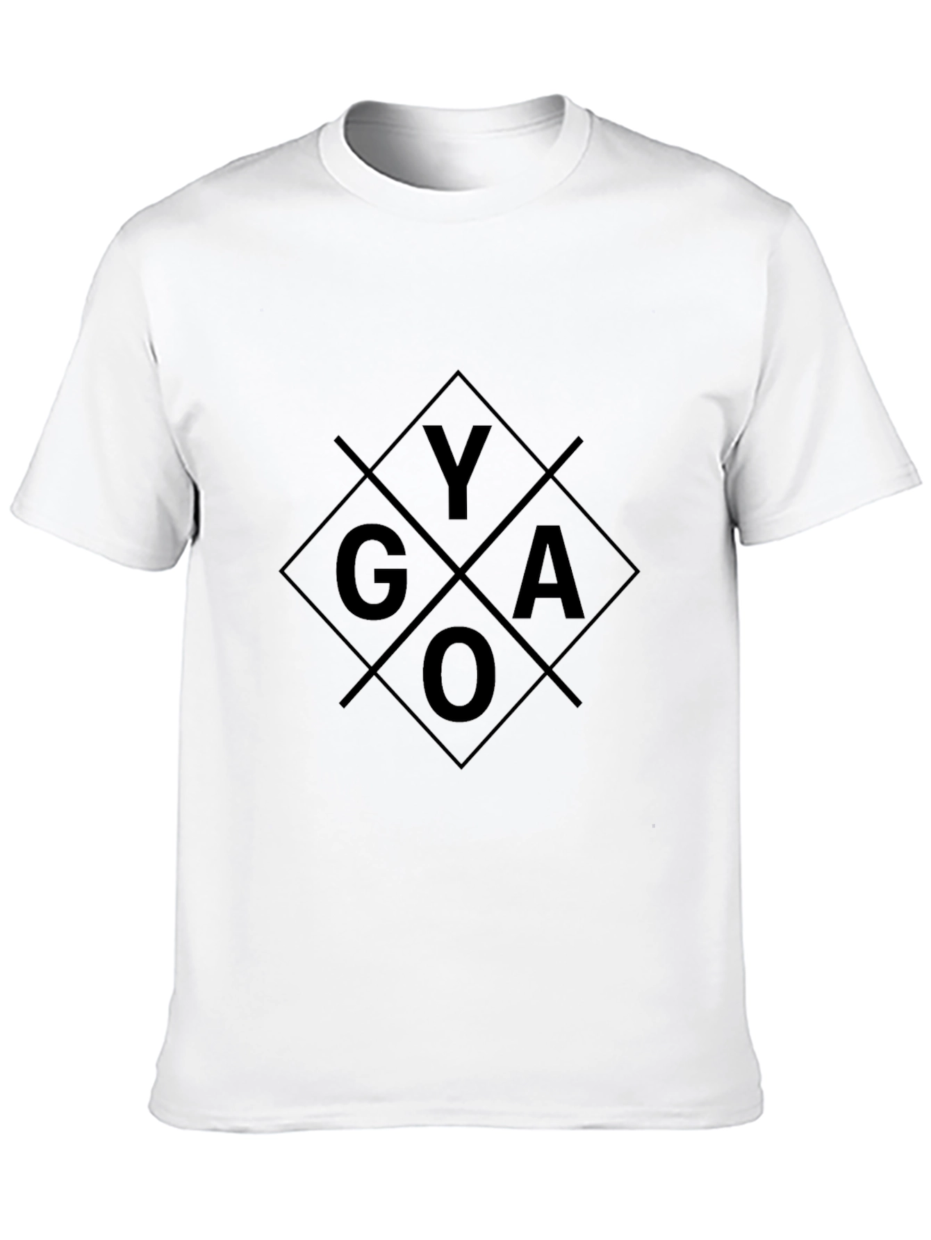 GYAO Graphic Tee - Mens Black Cotton T-Shirt