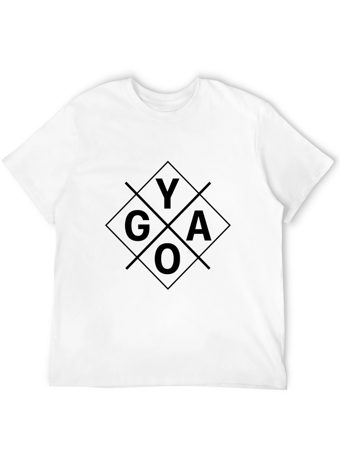 GYAO Graphic Tee - Mens Black Cotton T-Shirt