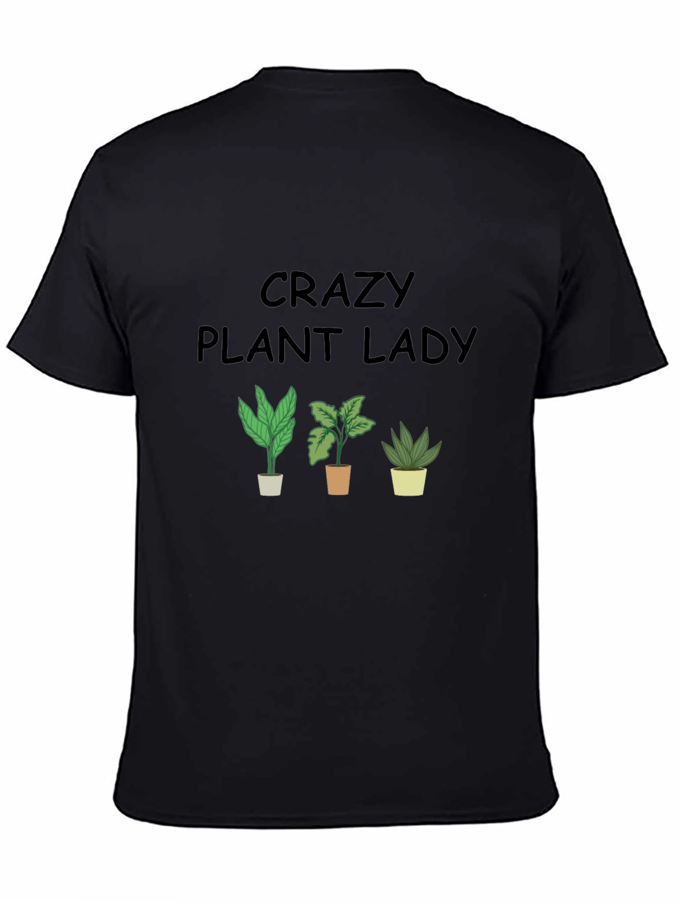 Crazy Plant Lady Graphic Tee - Black